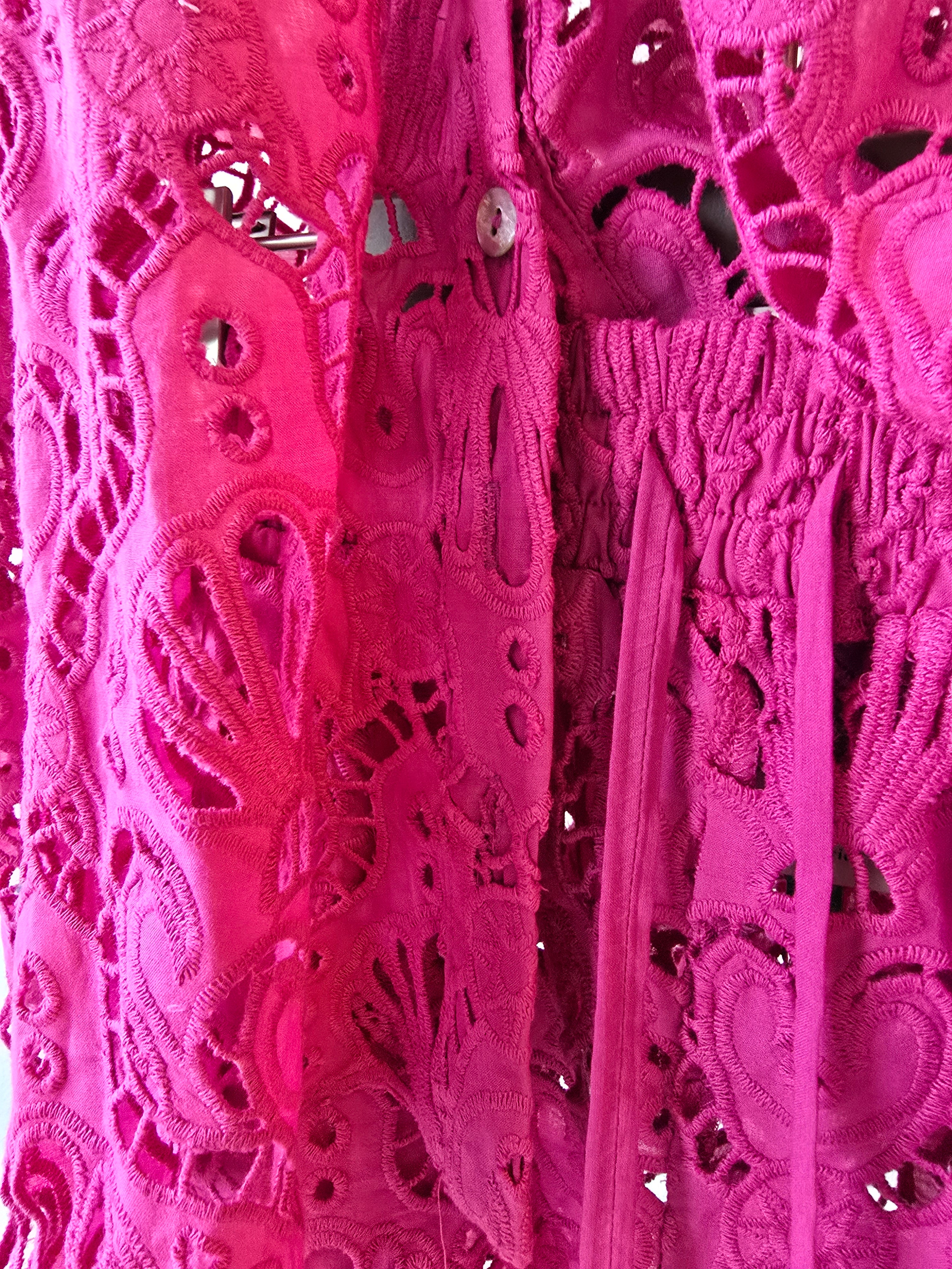 Farm Rio - Pink Seahell Eyelet Short