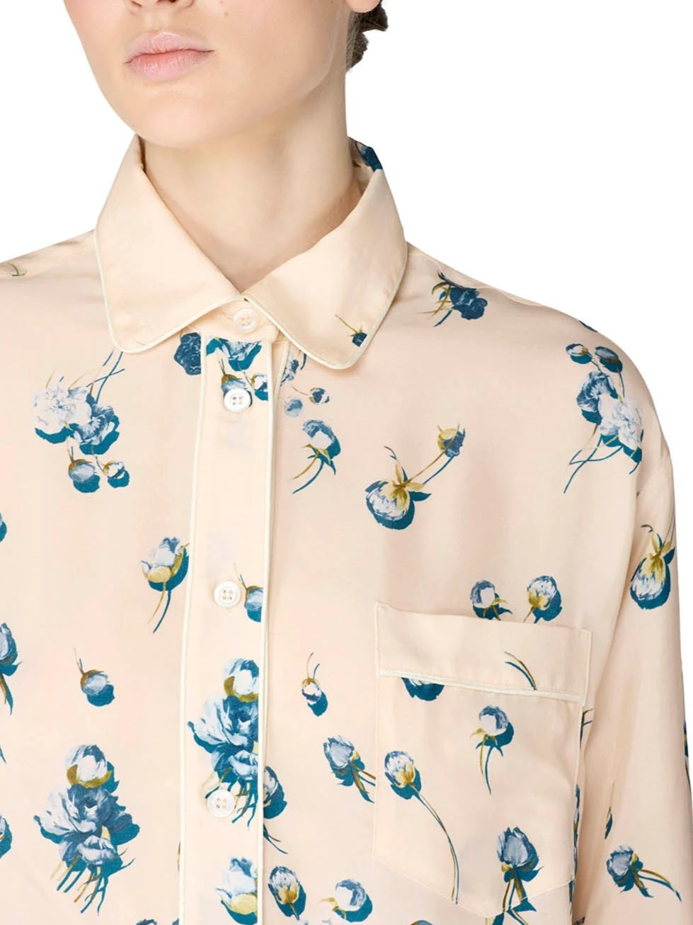 F.R.S. - Camicia seta con fantasia rosr "Aether"