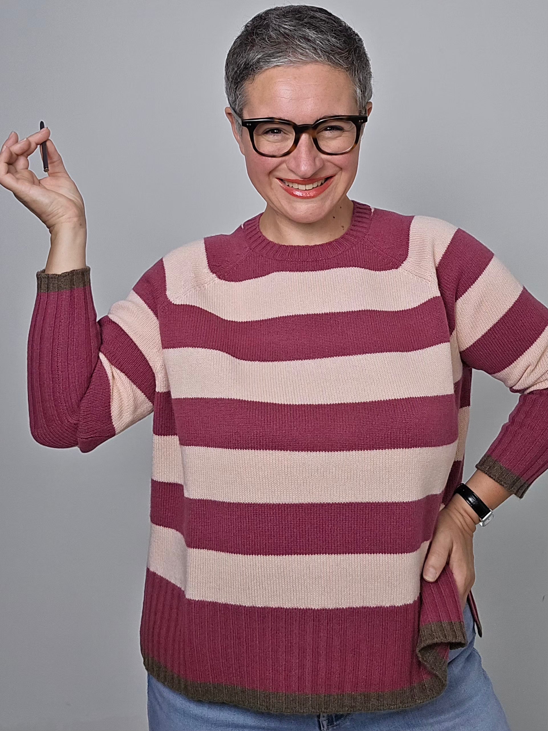 Be You - Maglia cashmere girocollo
