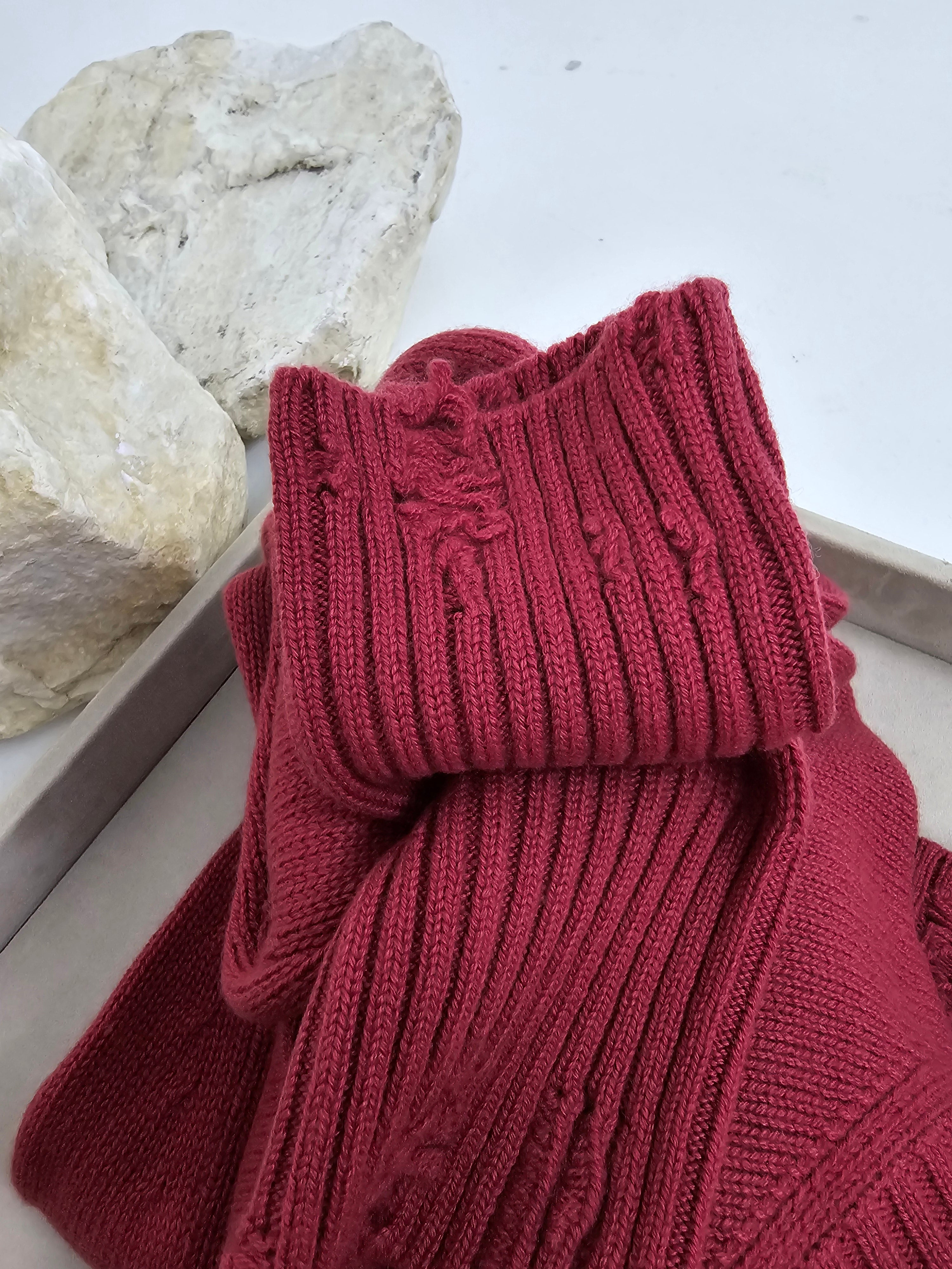 Canessa - Maglia in cashmere "Leda" rosso navajo