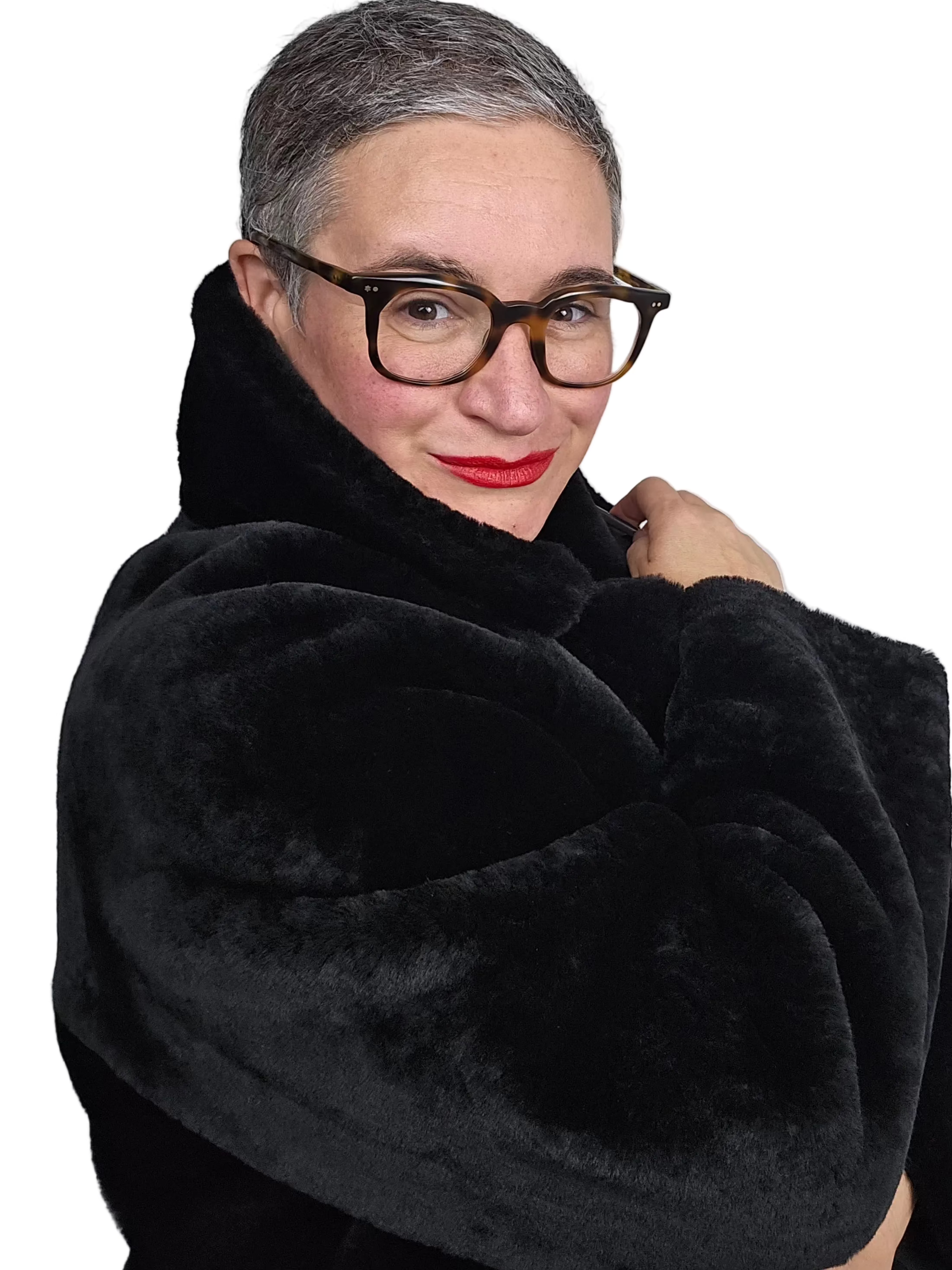 Blancha - Giacca merino nero