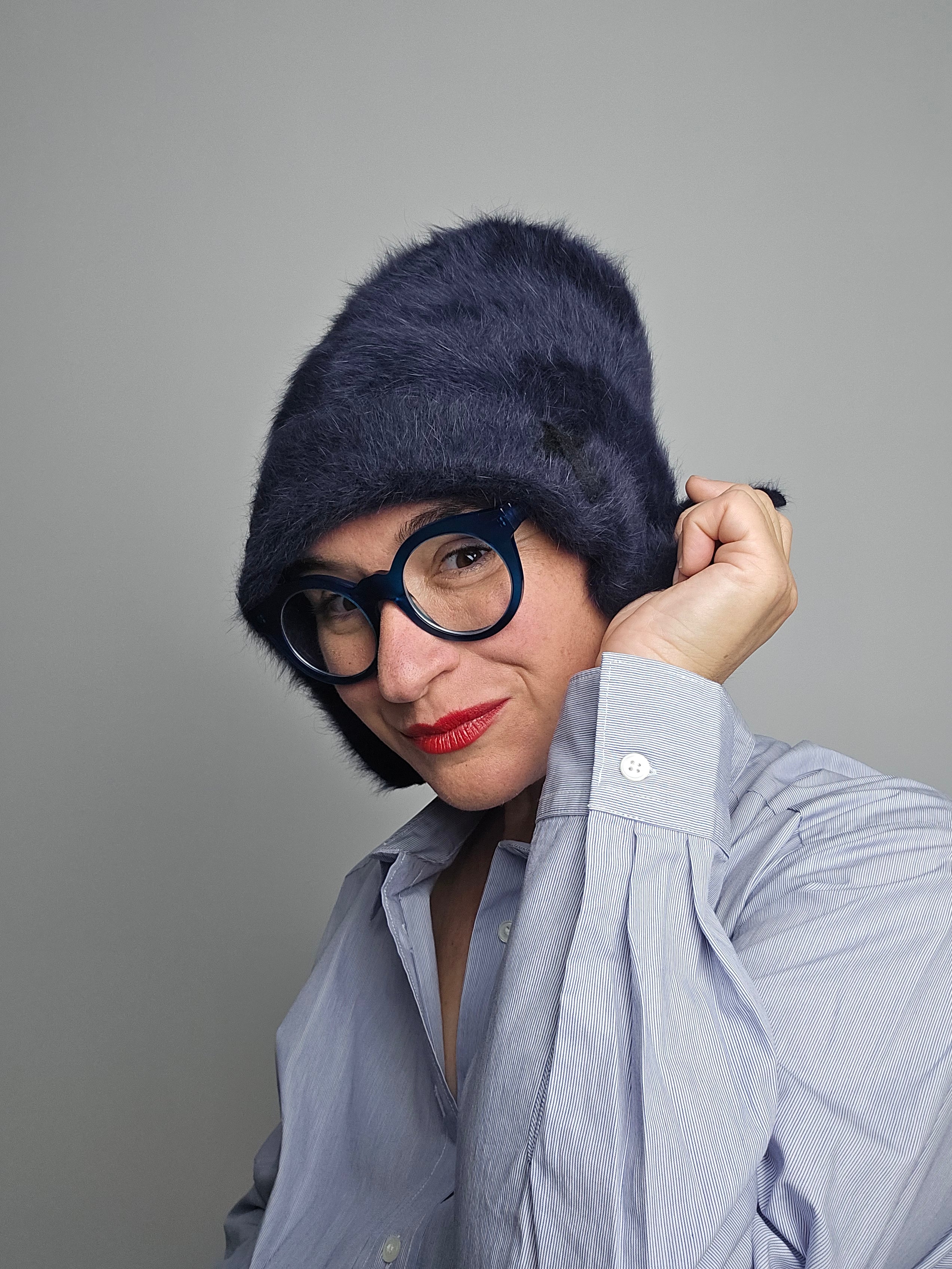 Yesey - Cappello "Hoody" blu notte