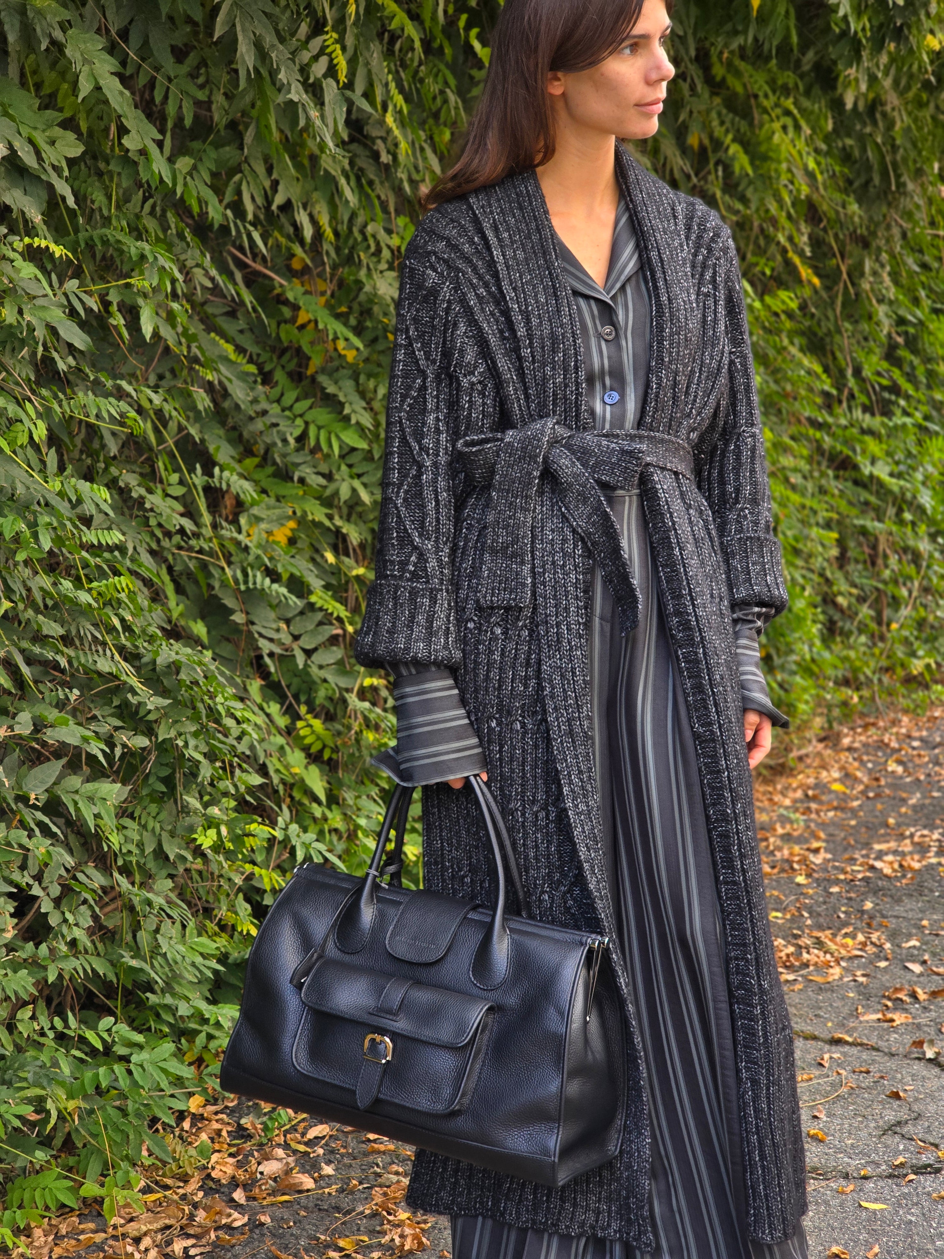 Alberta Ferretti - Cappotto in maglia bouclè