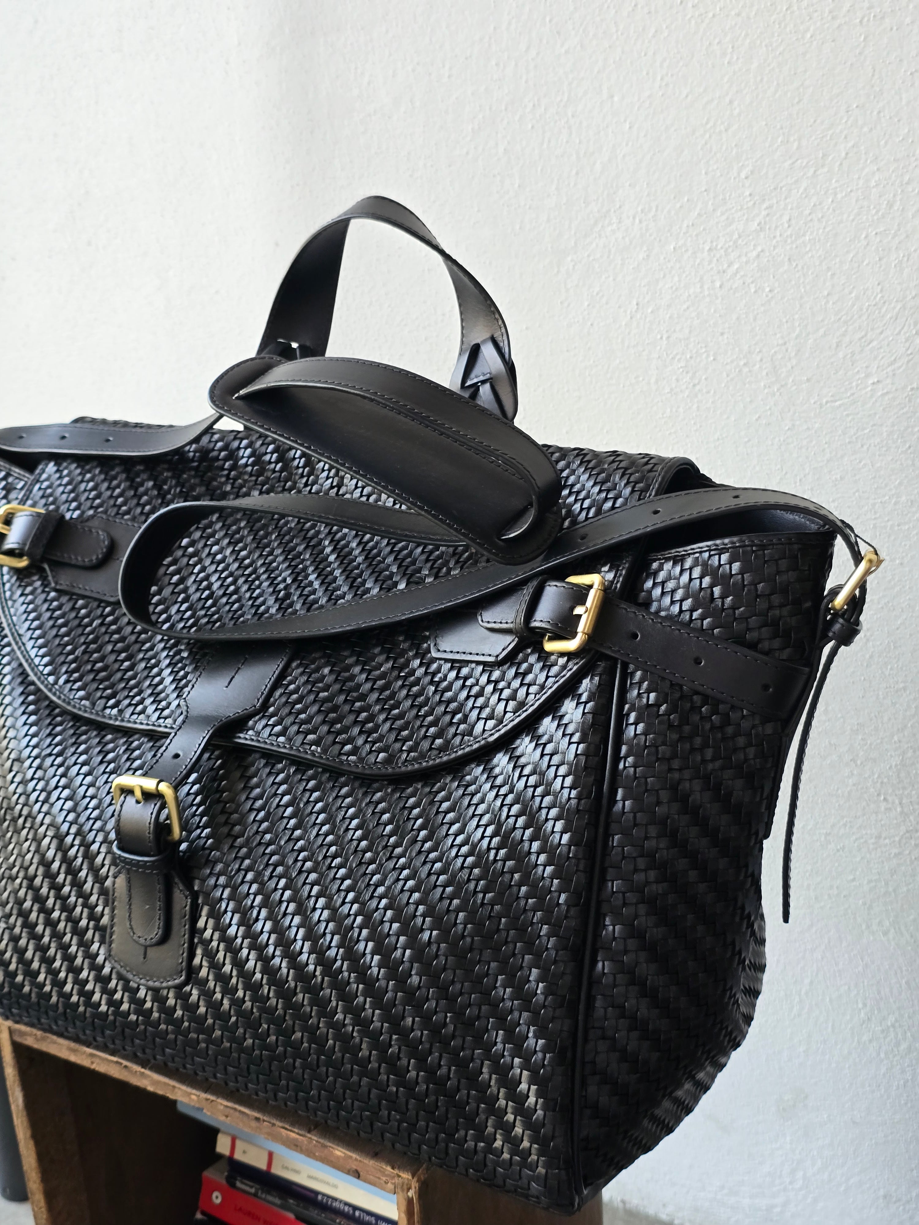 Ibeliv - Borsa in pelle "Alpha Medium" black