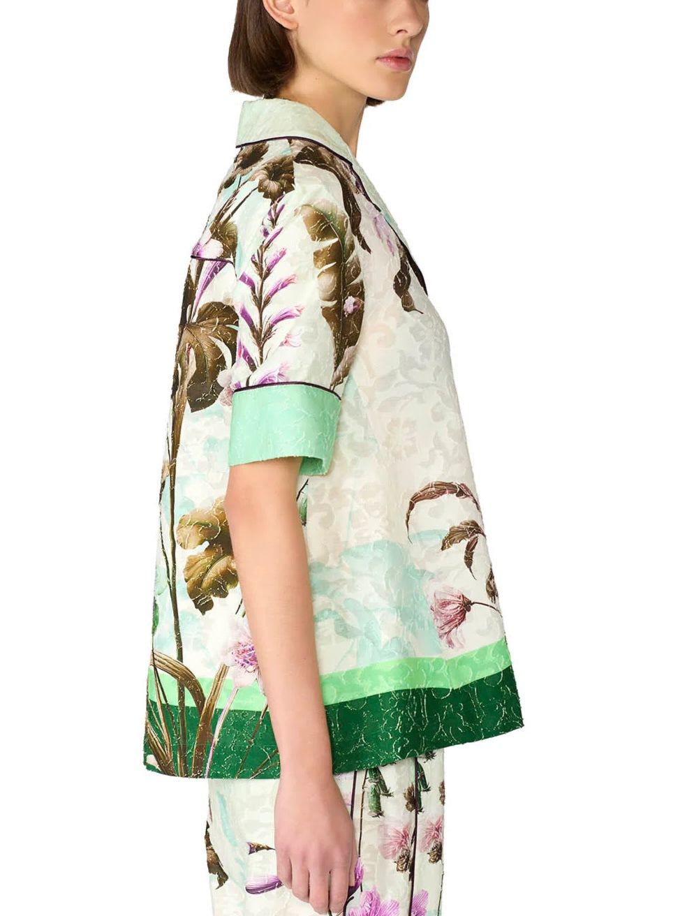 F.R.S. - Camicia wildeflowers verde