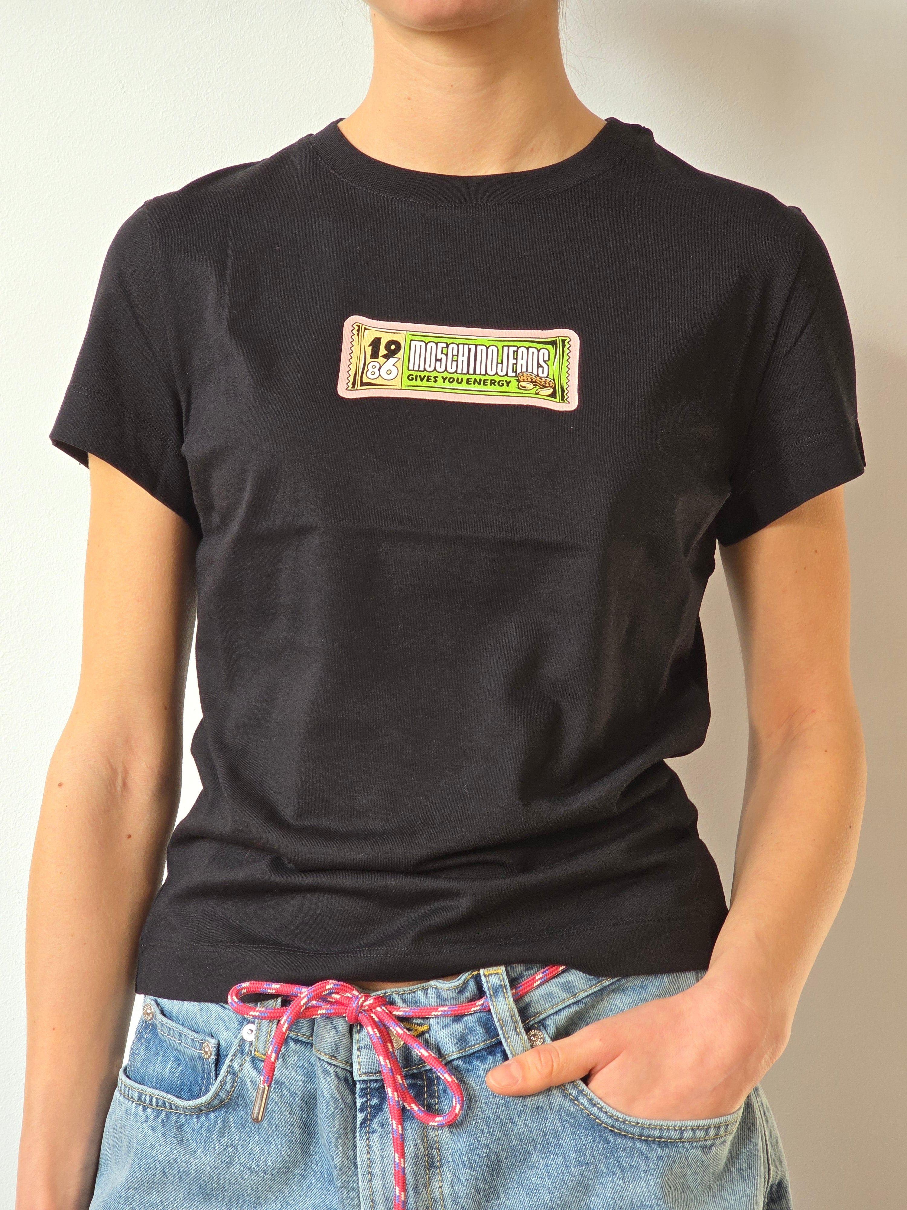 Moschino Jeans - T-shirt fantasia nera