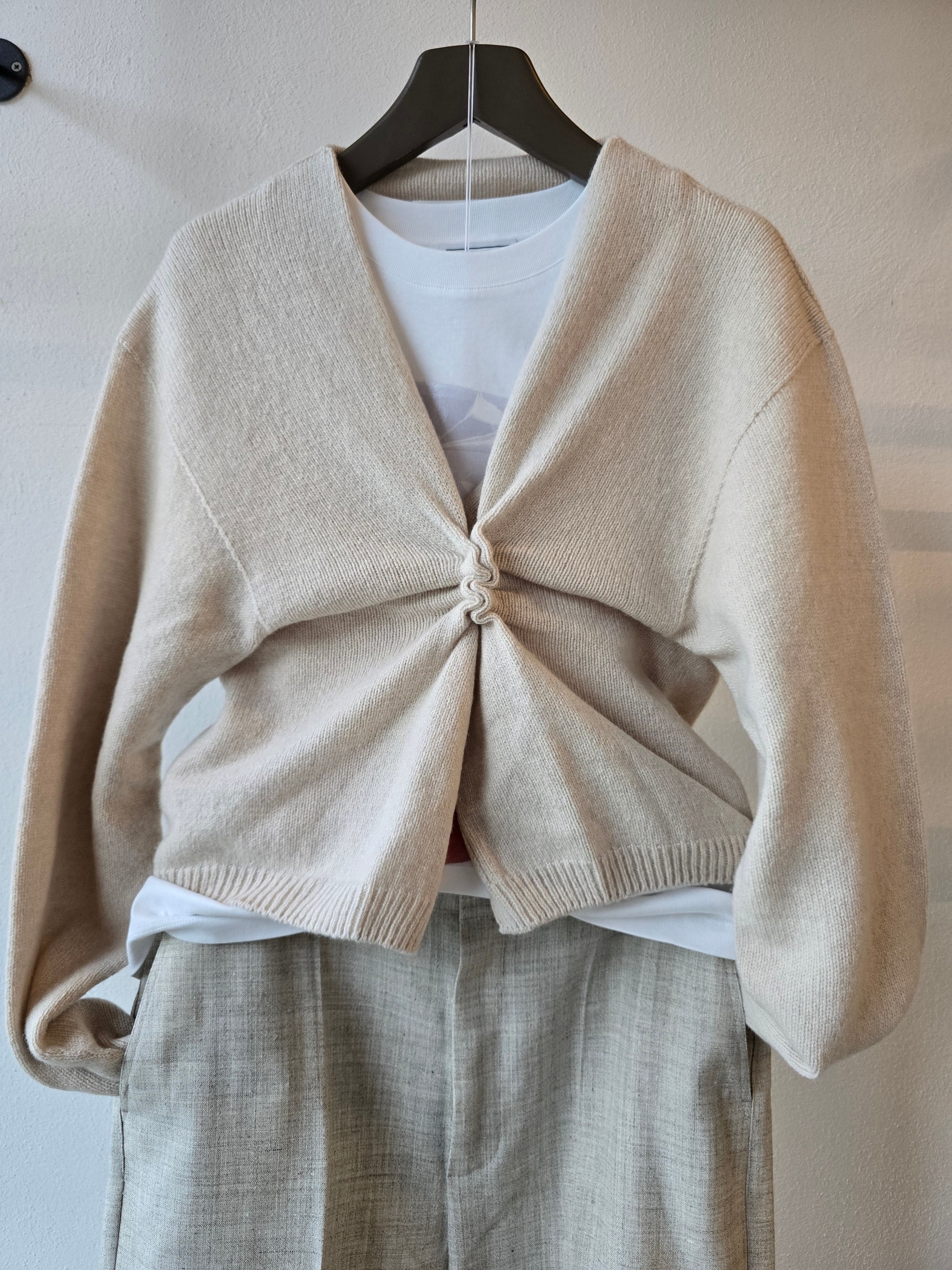 Philosophy di Lorenzo Serafini - Maglia cashmere riciclato avorio