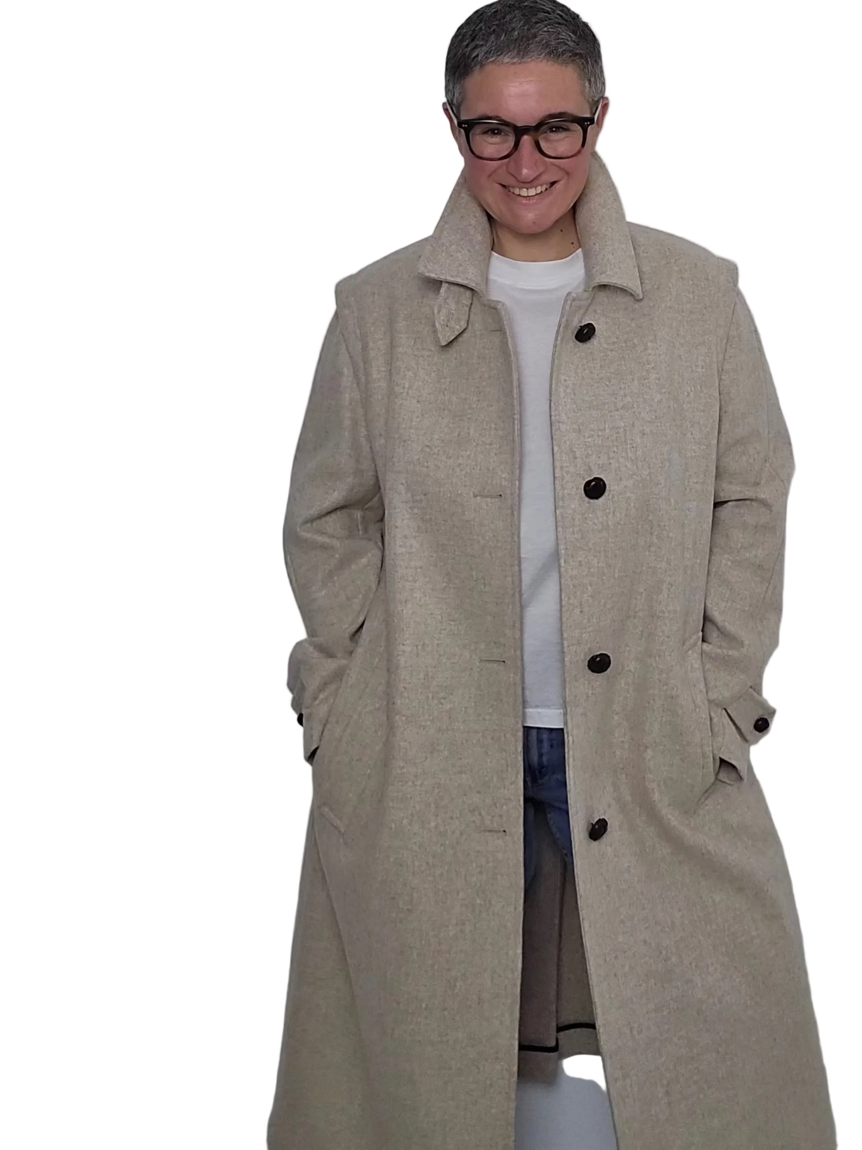 Schneiders - Cappotto lungo "Lena" almond