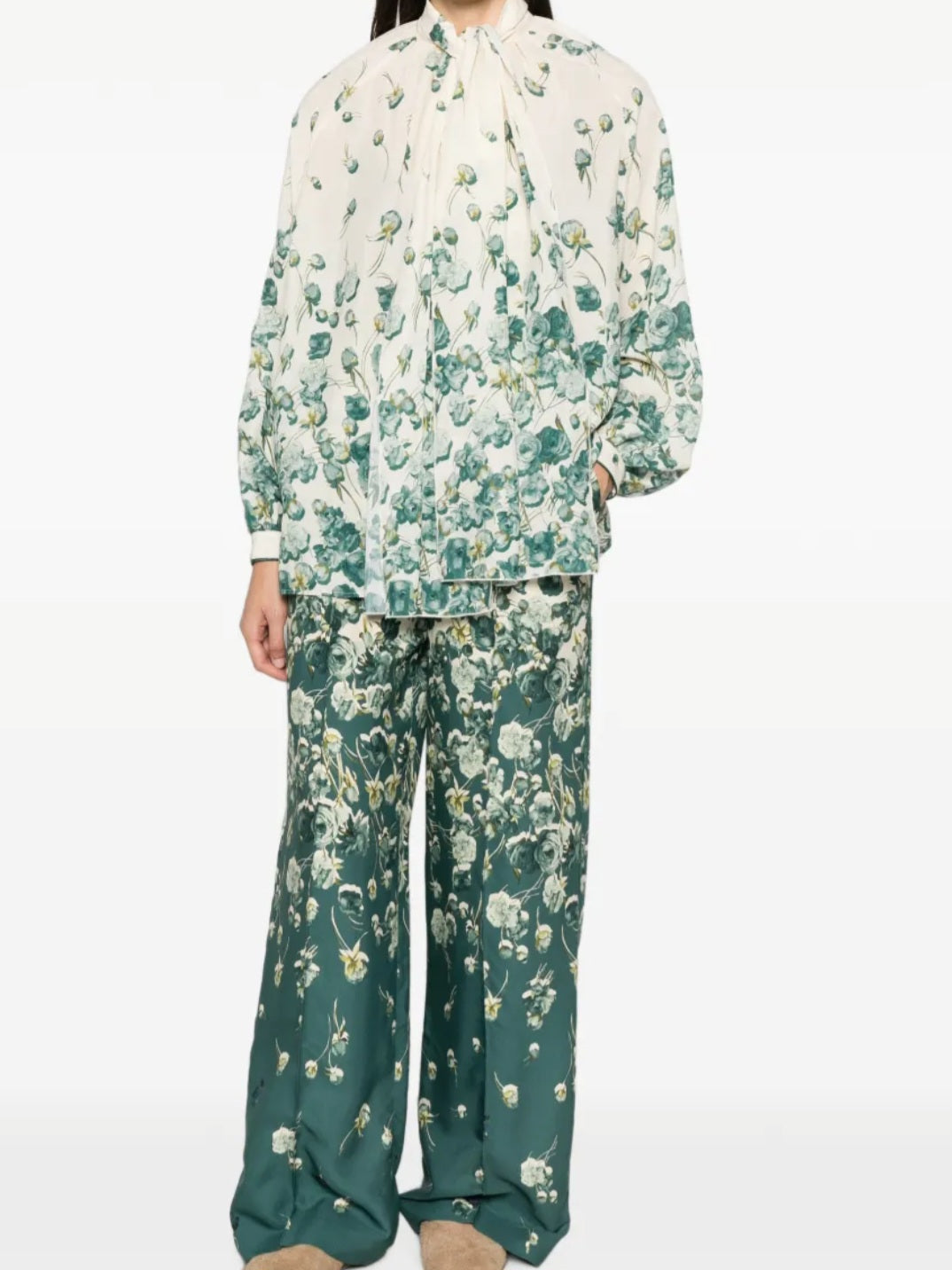 F.R.S. - Pantalone "Pontos" rose scure f.do avorio