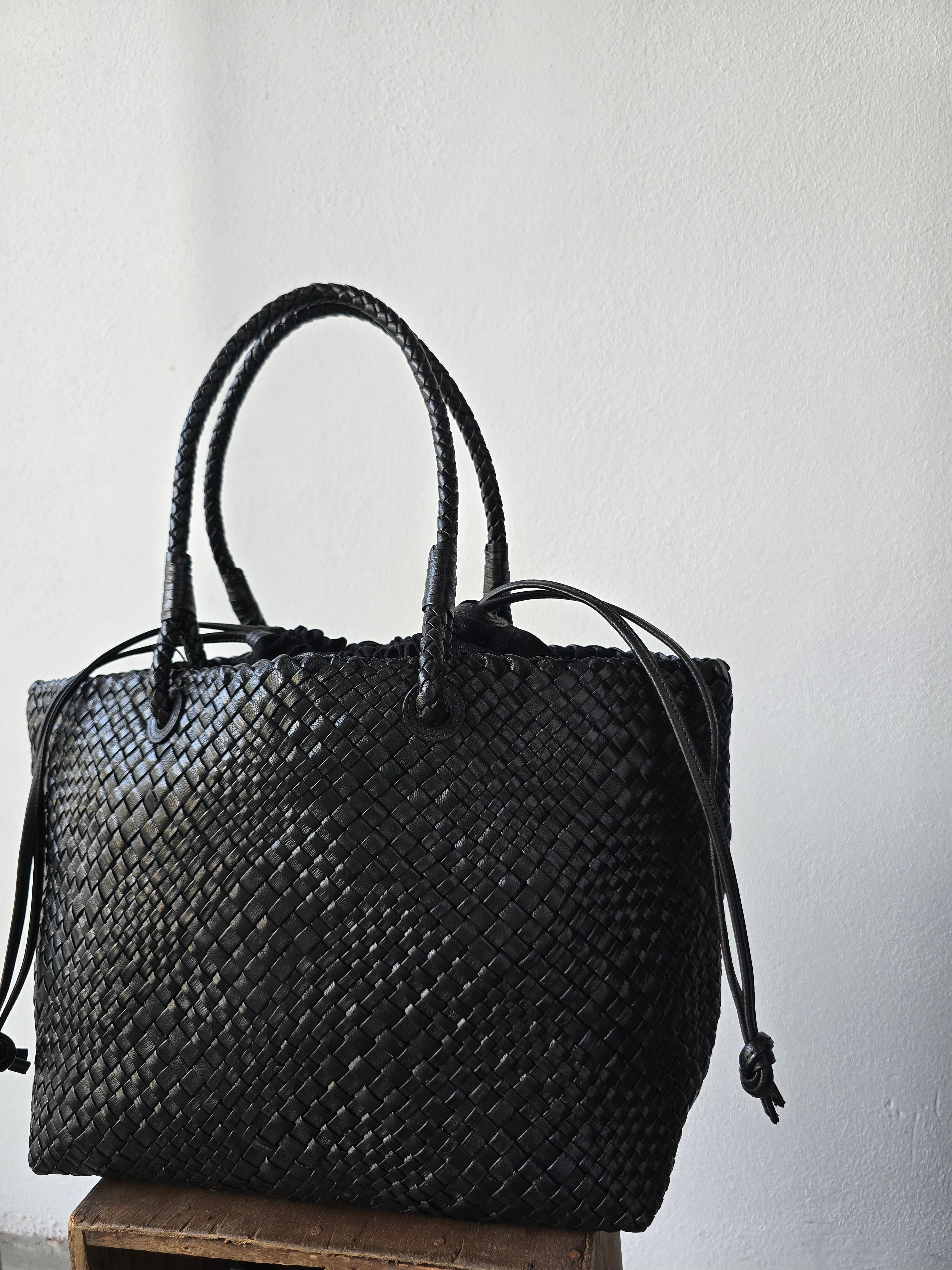 Ibeliv - Borsa in pelle " Bazika" black