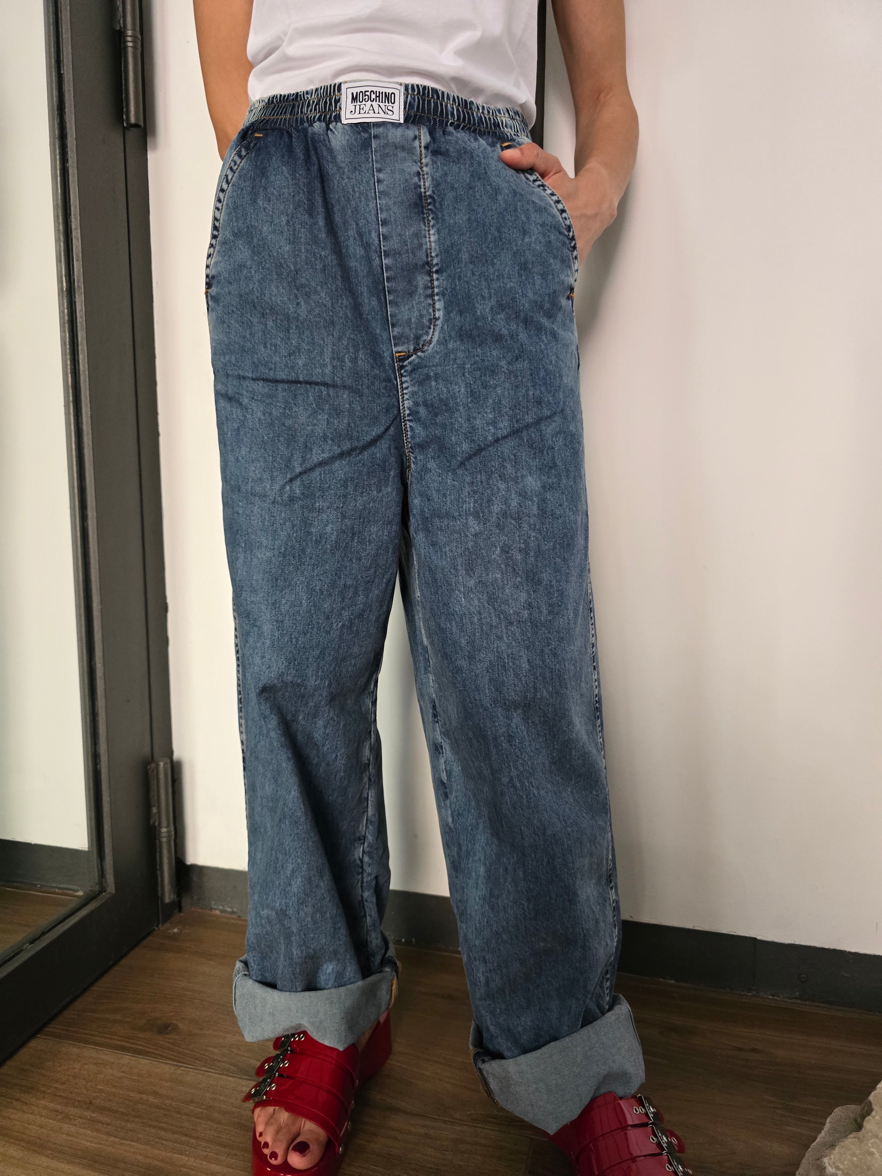 Moschino Jeans - Pantalone denim leggero