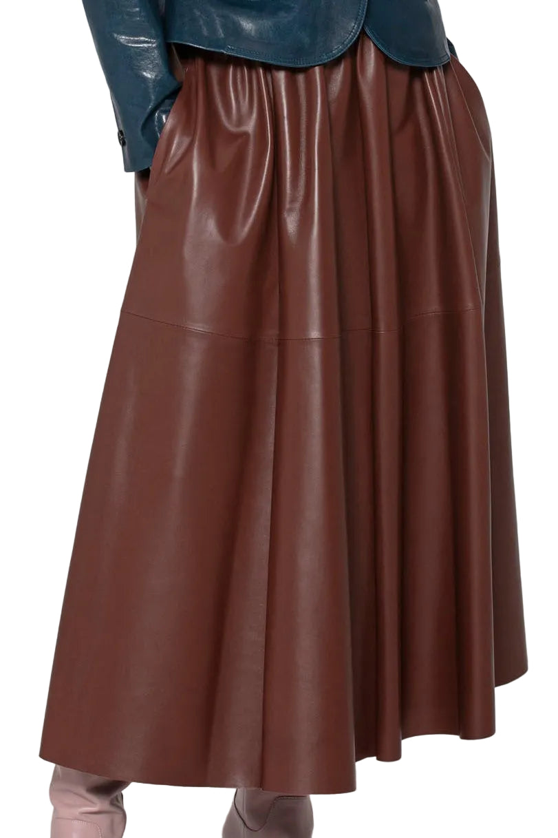 Desa 1972 - Gonna a ruota nut brown
