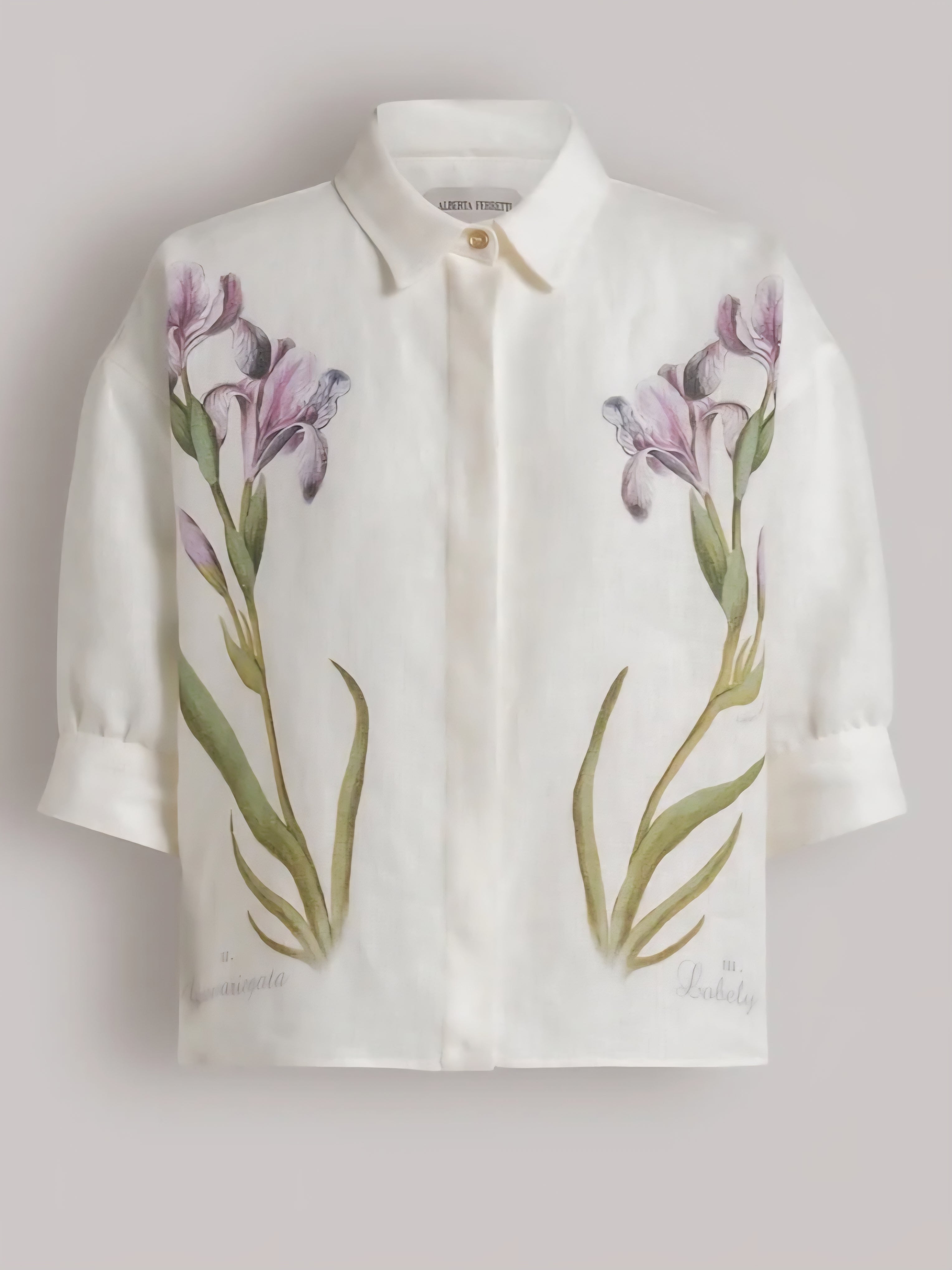 Alberta Ferretti - Camicia in lino fiori