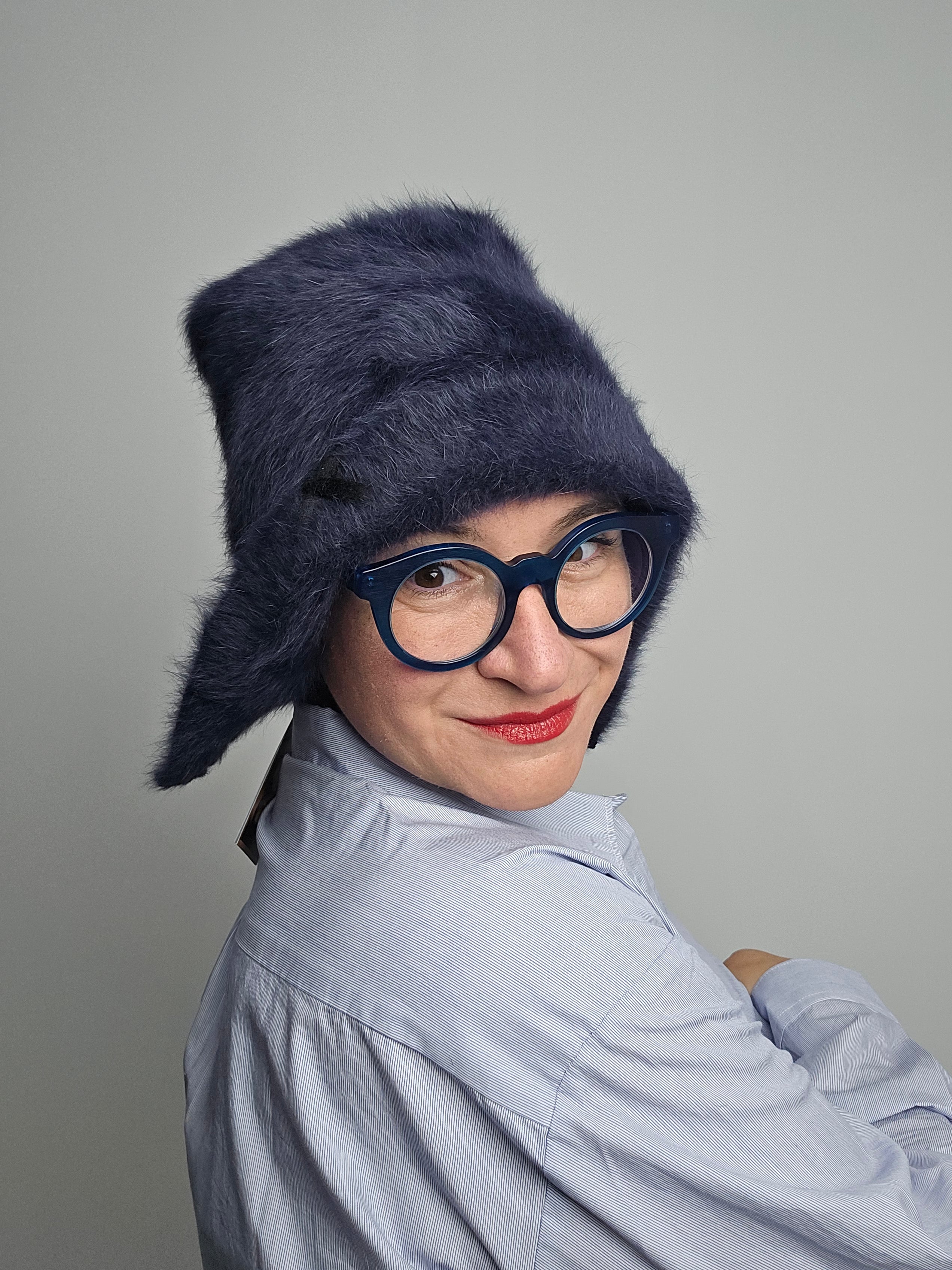 Yesey - Cappello "Hoody" blu notte