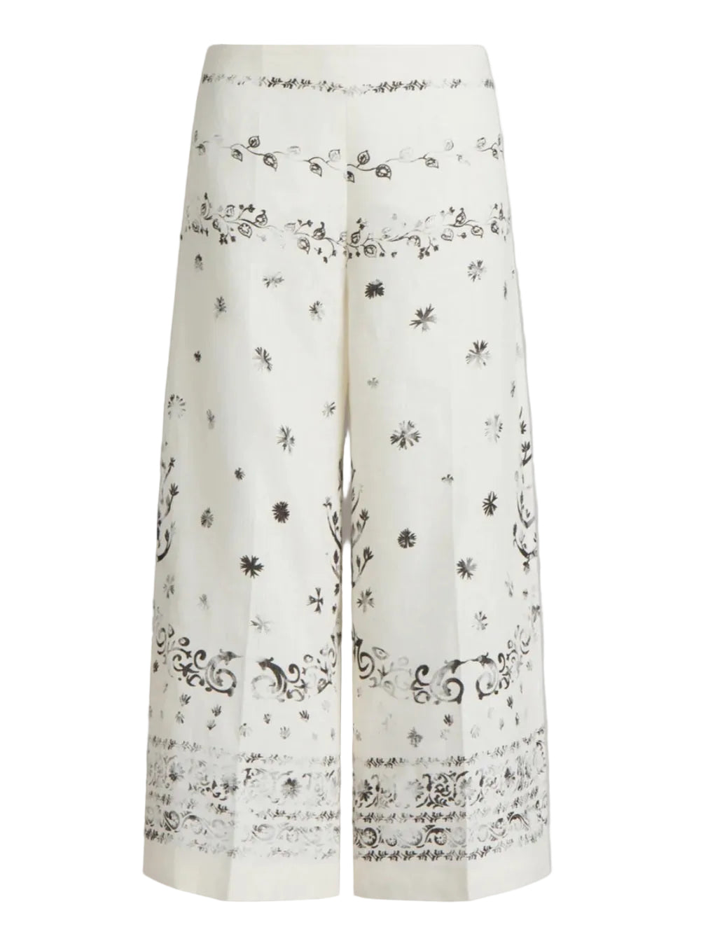 Alberta Ferretti - Pantalone lino stampato