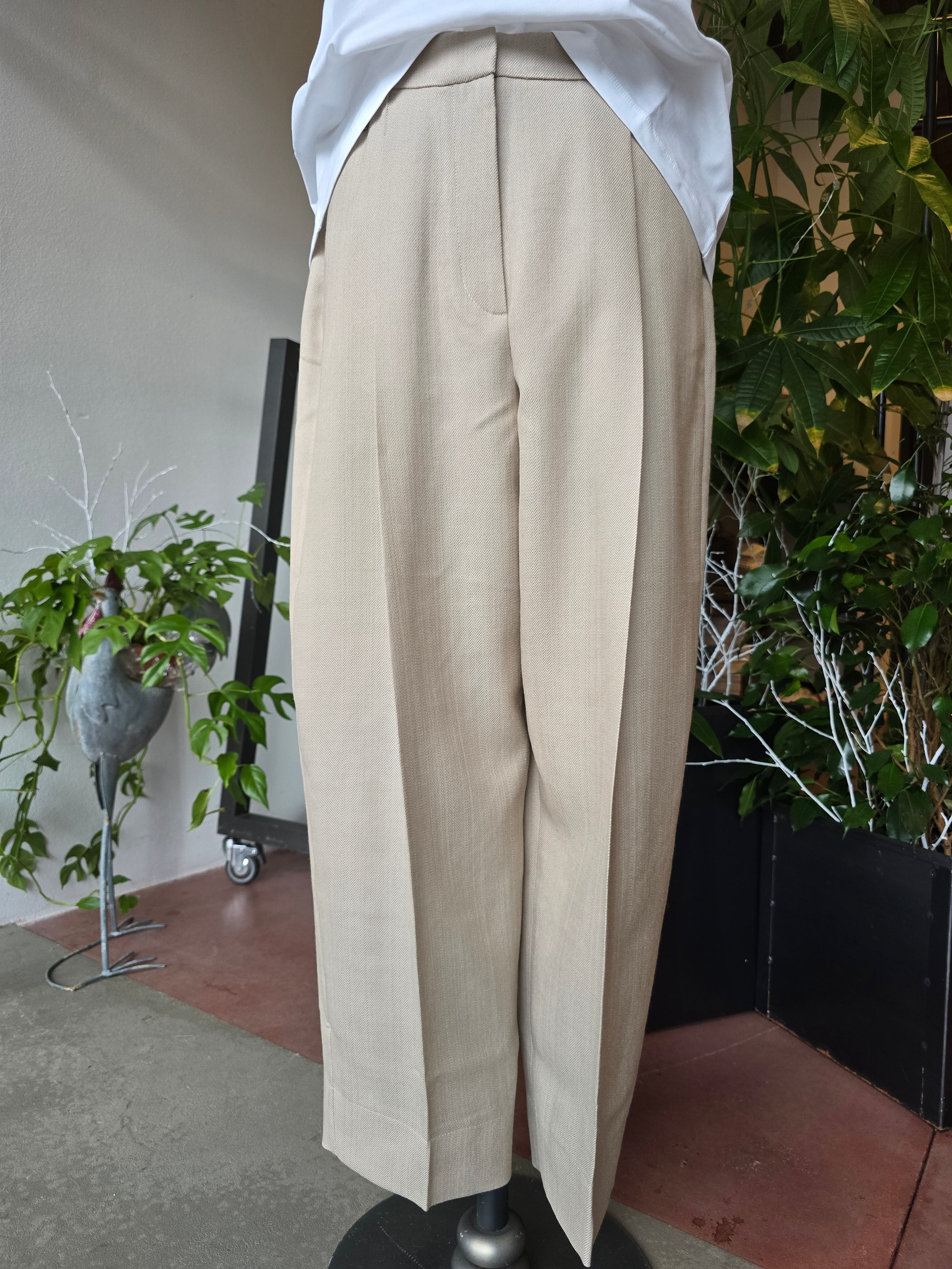 Herskind - Pantaloni wide leg, croissant