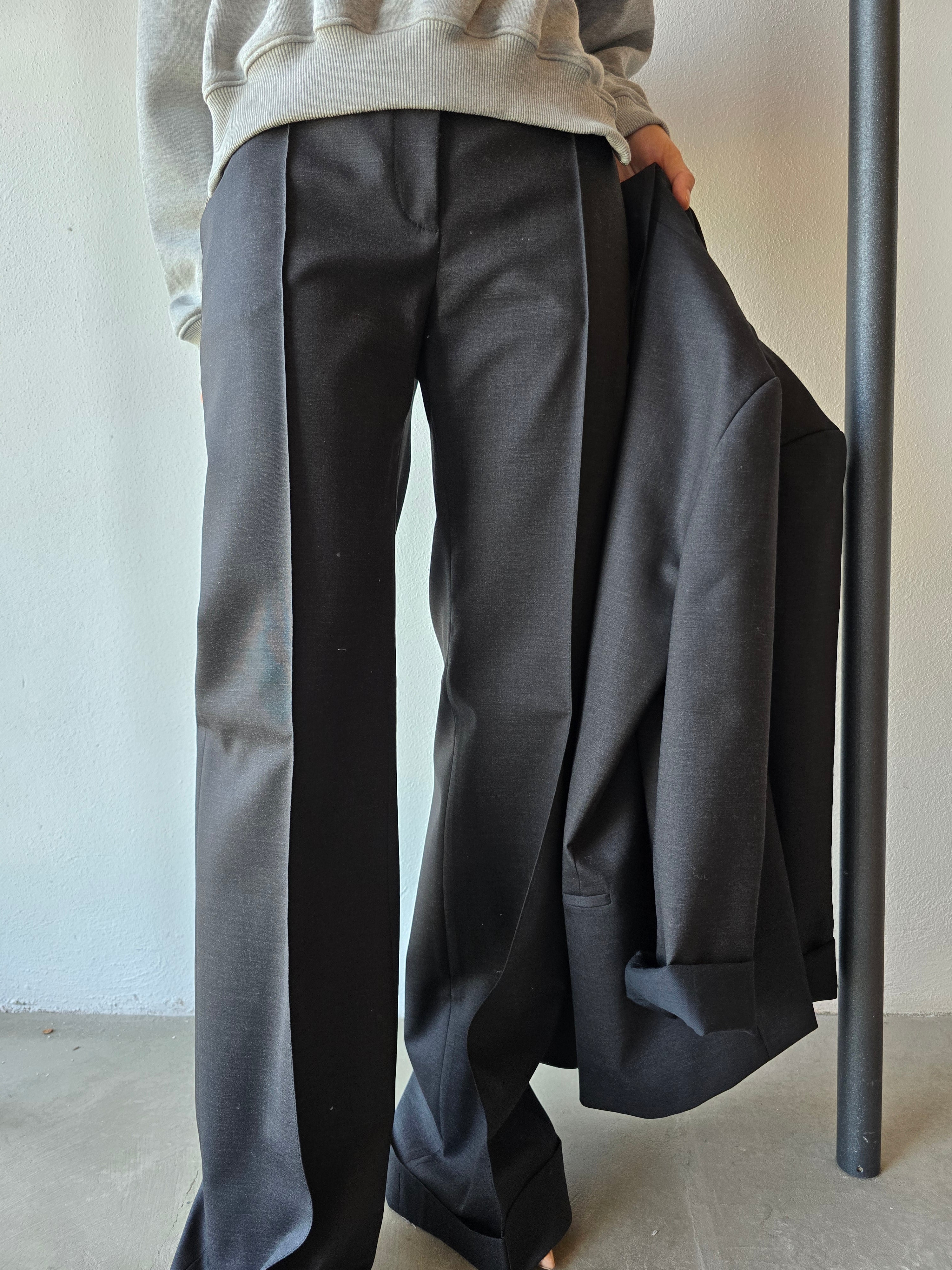 Philosophy di Lorenzo Serafini - Pantalone tropical wool grigio