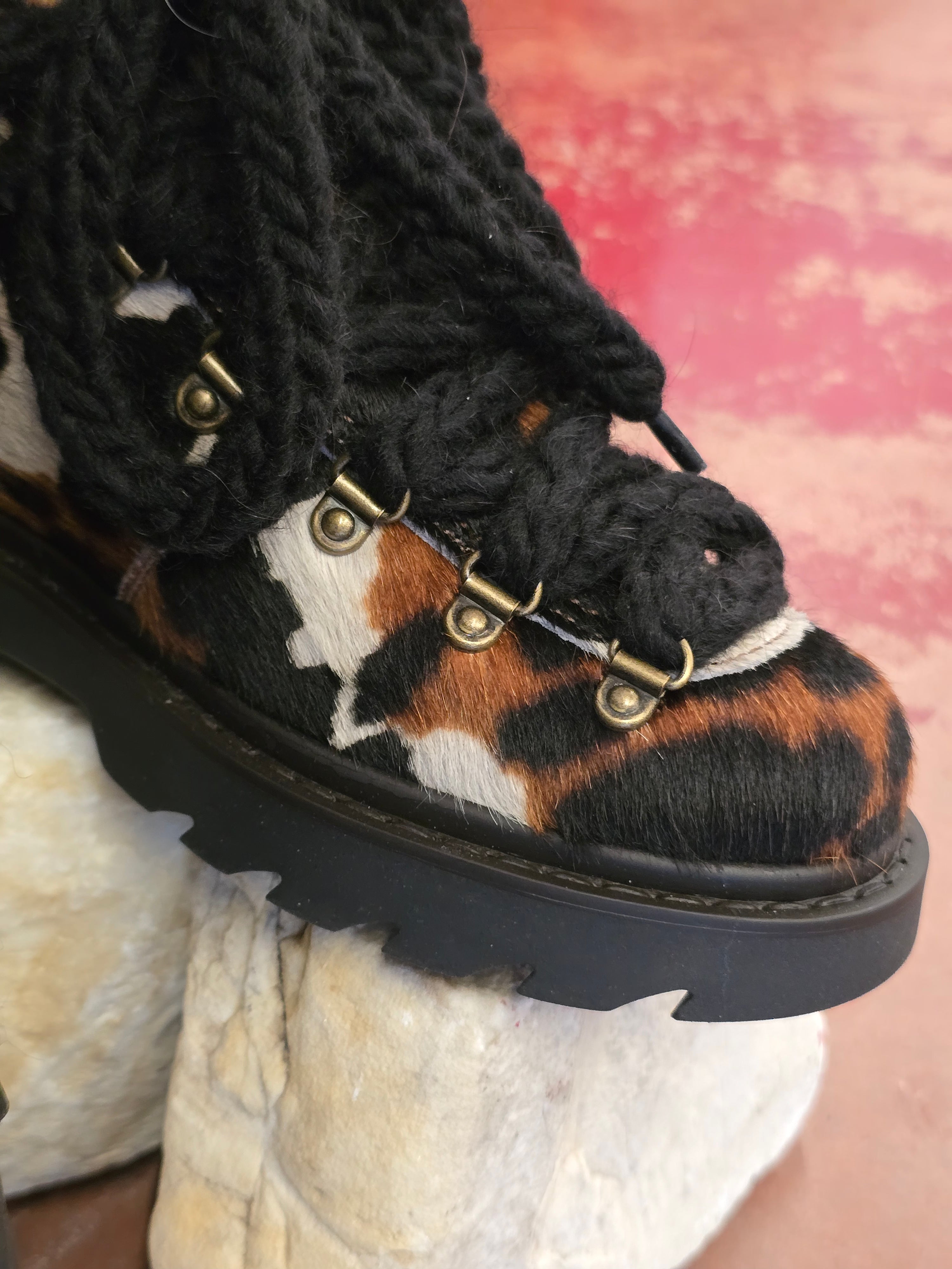 Argilla - Scarponcino cavallino cow print