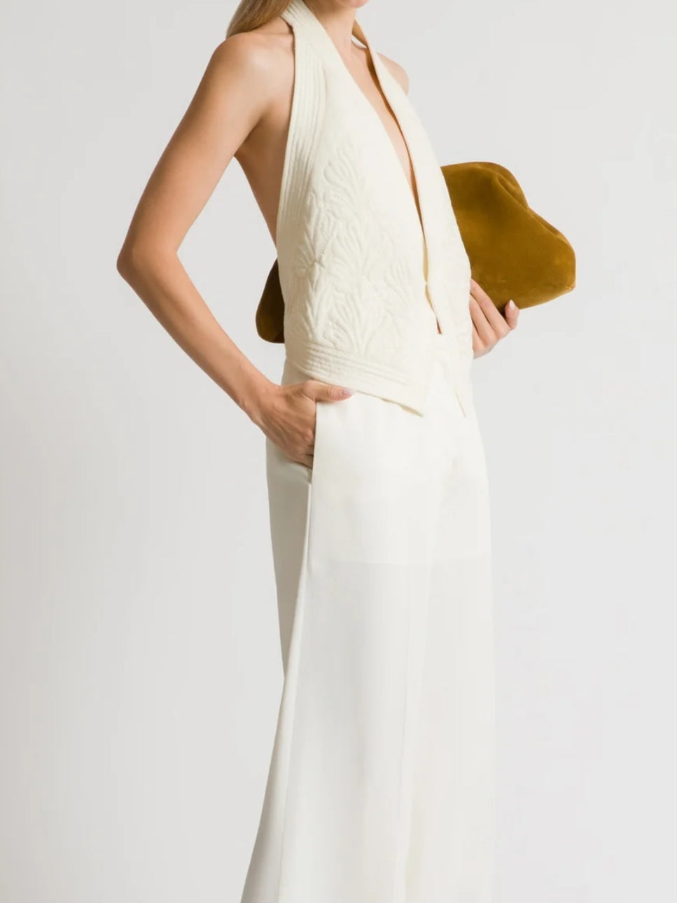 Alberta Ferretti - Gilet avorio