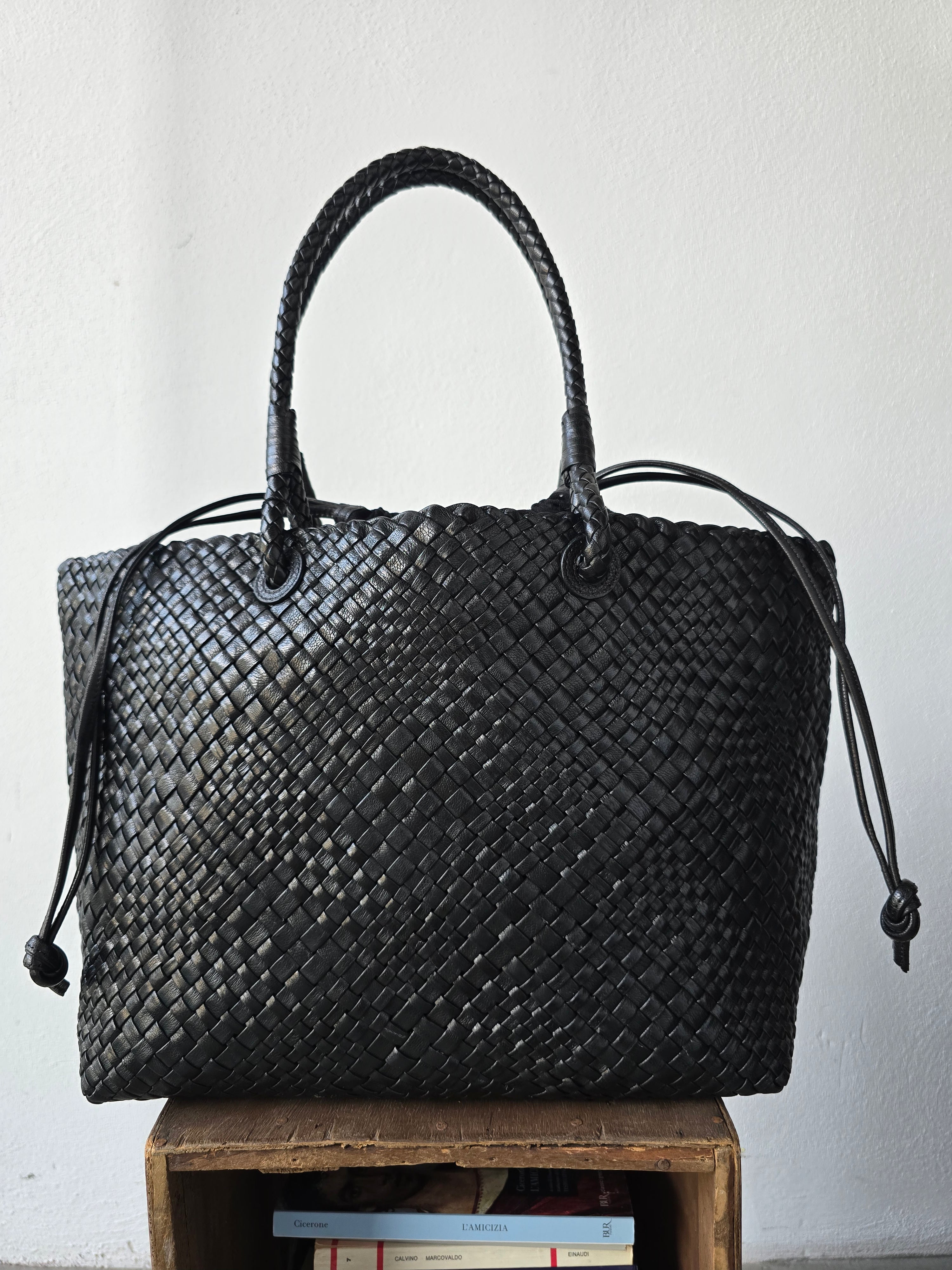 Ibeliv - Borsa in pelle " Bazika" black