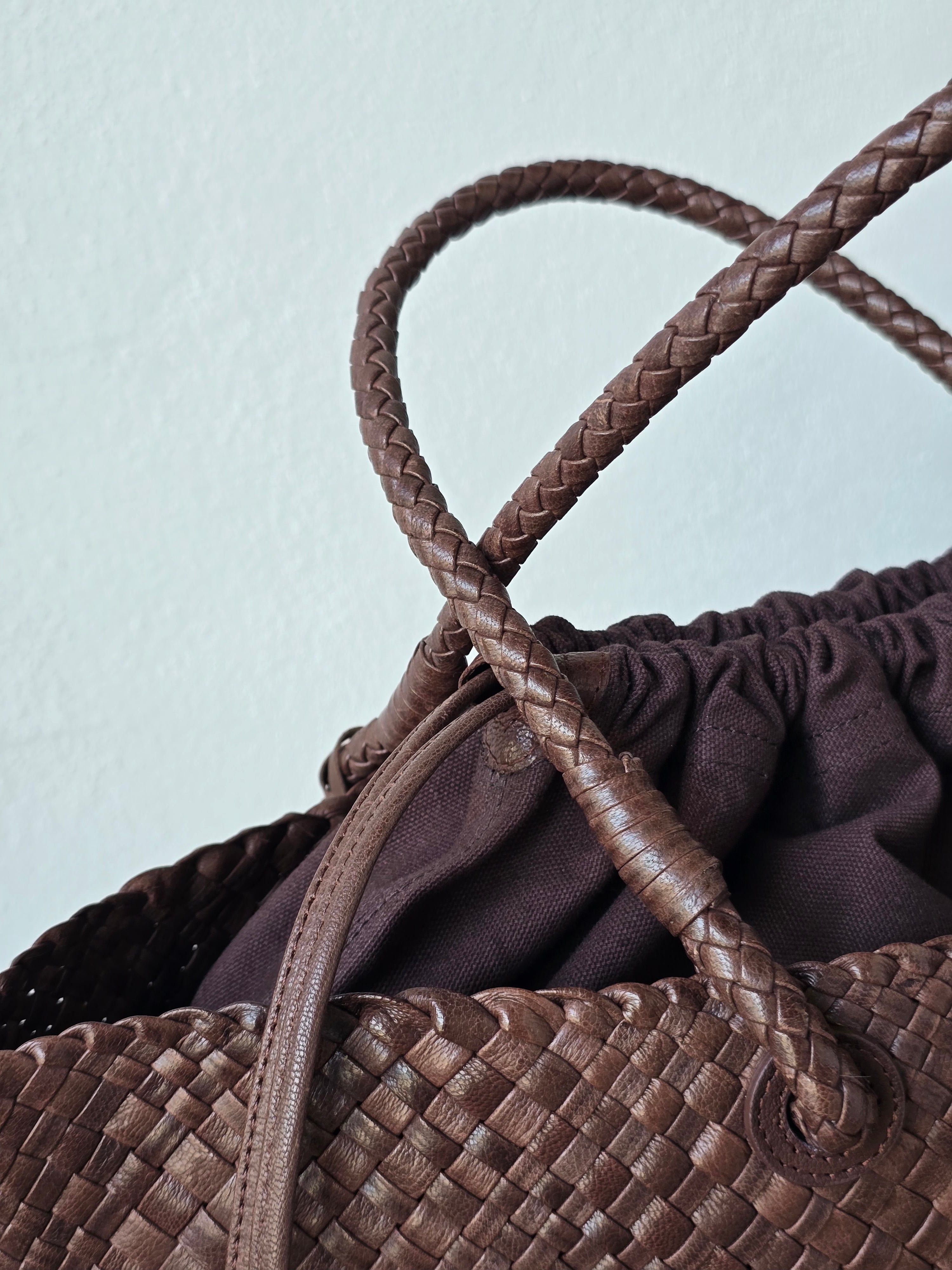 Ibeliv - Borsa in pelle "Bazika" choco