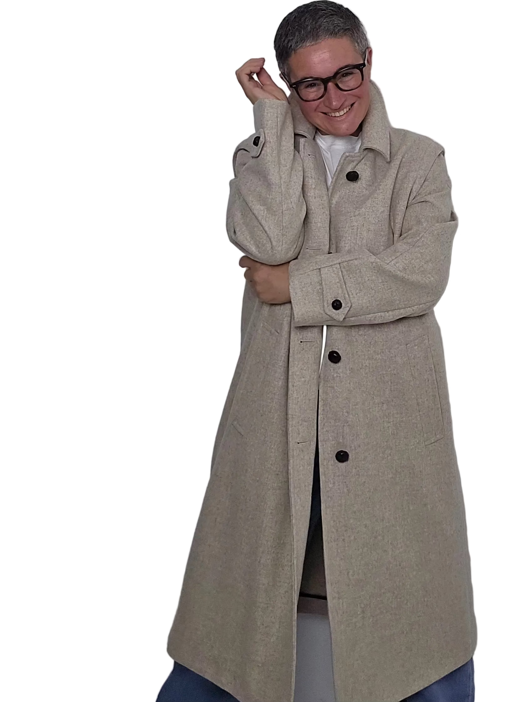 Schneiders - Cappotto lungo "Lena" almond