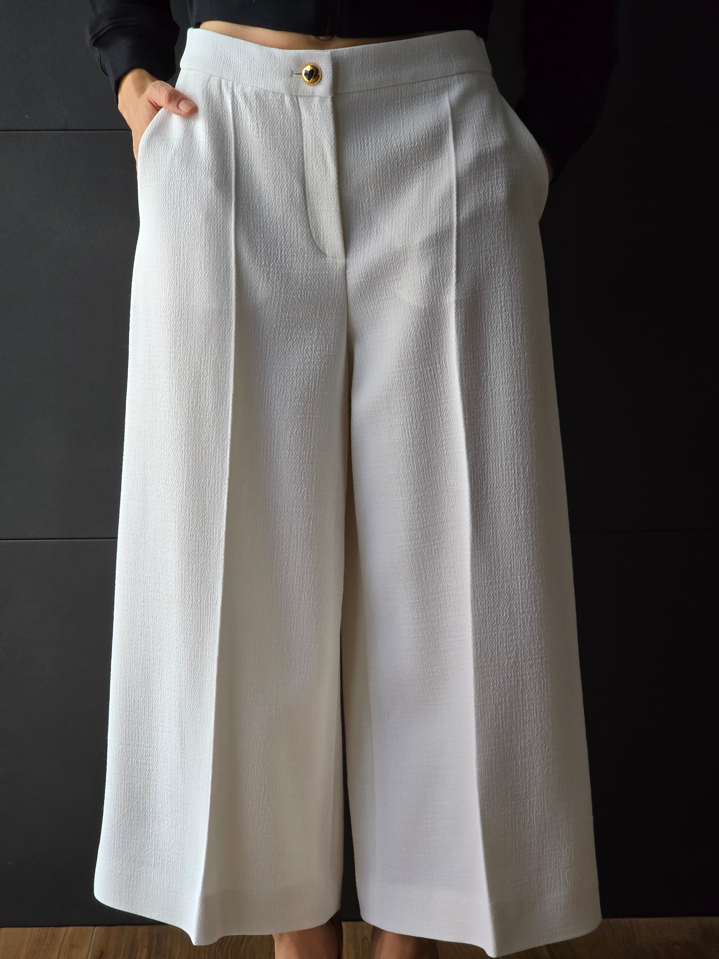 Moschino - Pantalone bianco puro