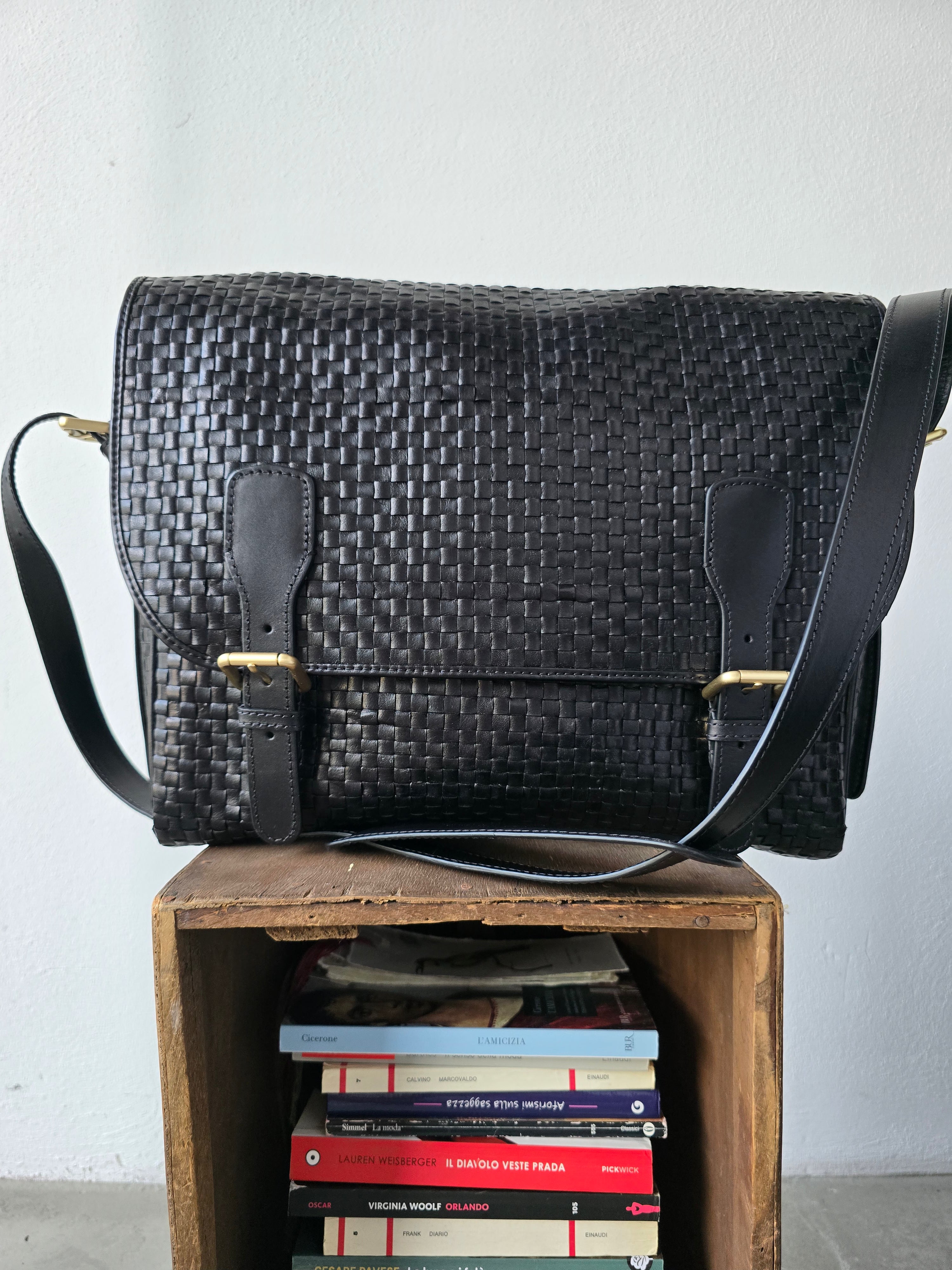 Ibeliv - Borsa in pelle "Arty" black