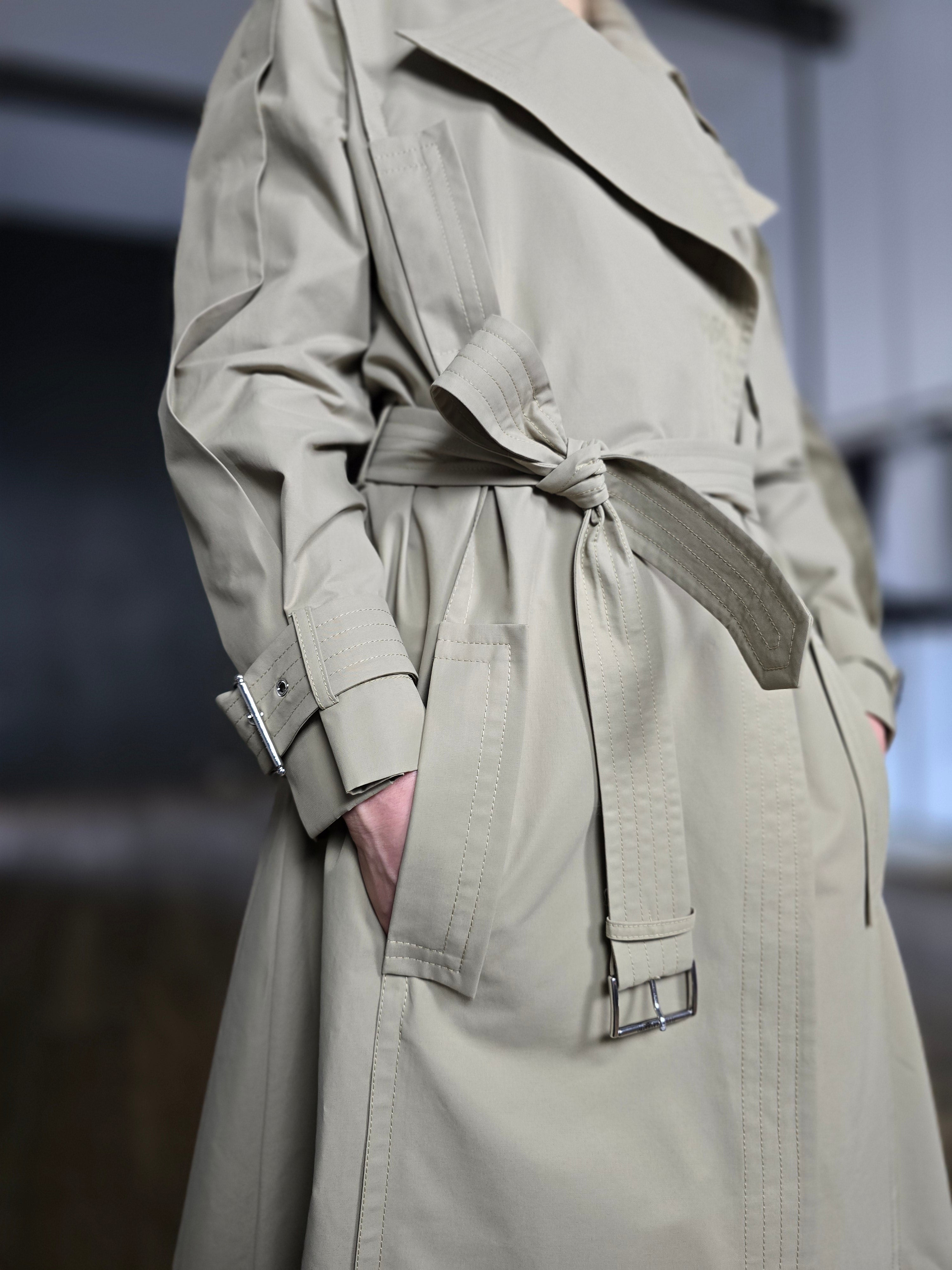 Alberta Ferretti - Trench in cotone tecnico