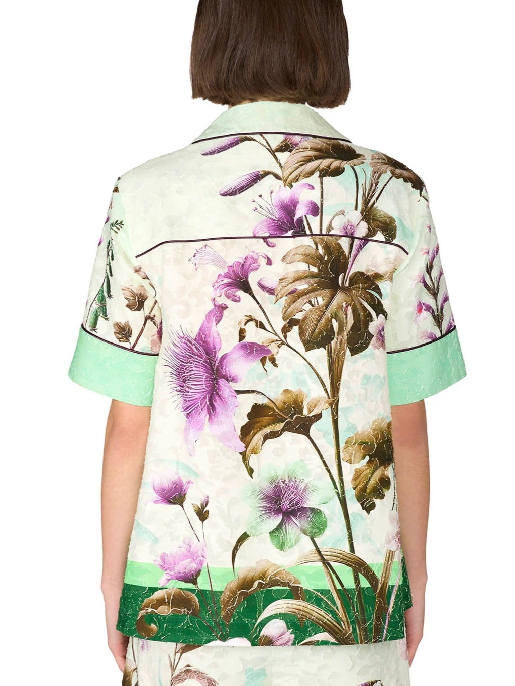 F.R.S. - Camicia wildeflowers verde