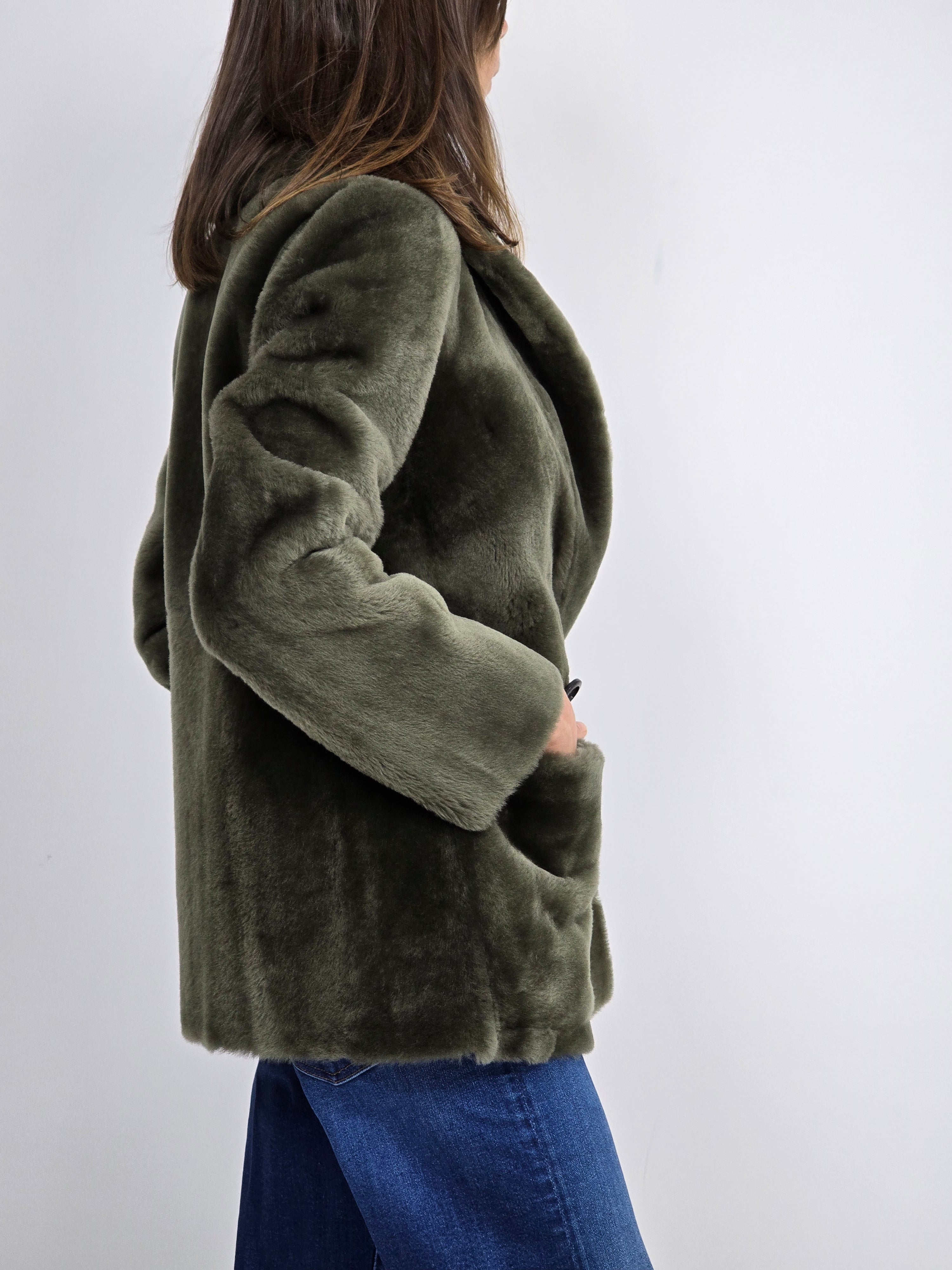 Blancha - Giacca shearling militare