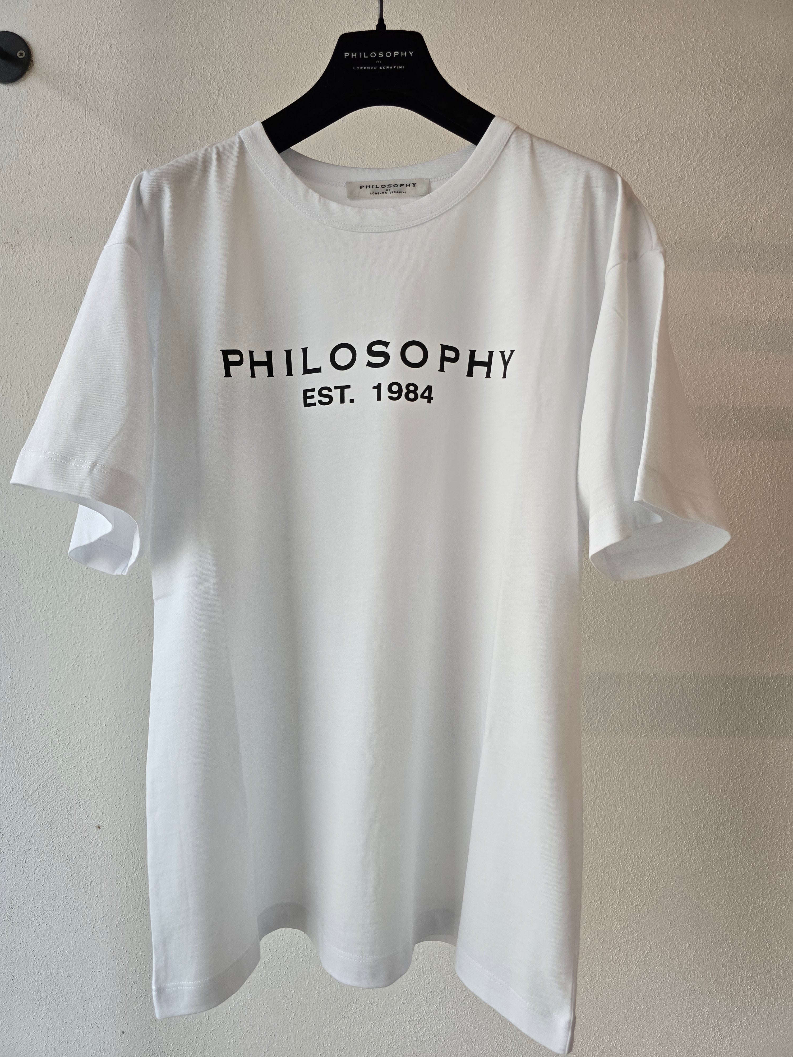 Philosophy di Lorenzo Serafini - T-shirt in jersey bianco