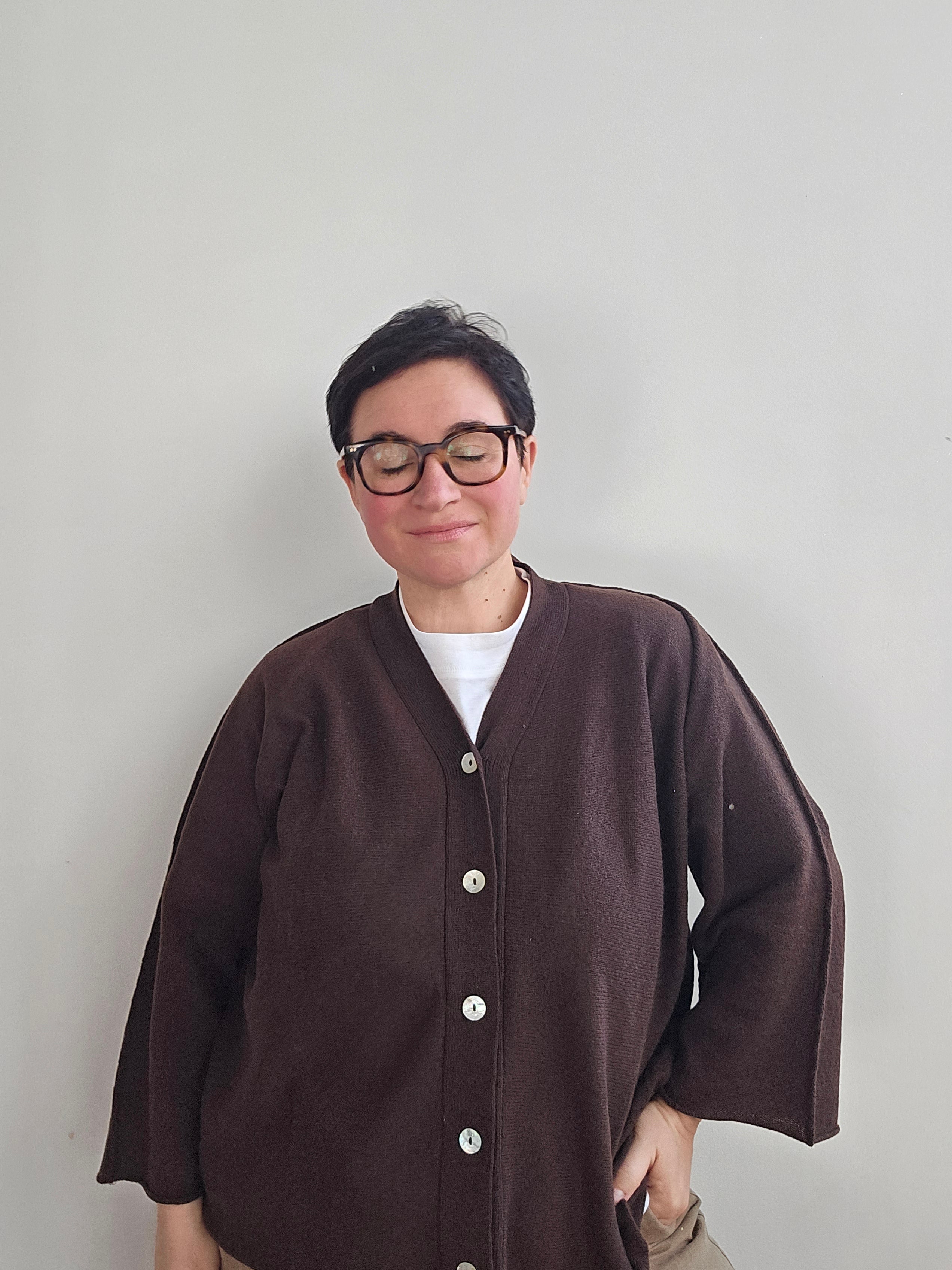 Be You - Cardigan "Benedicta" cioccolato