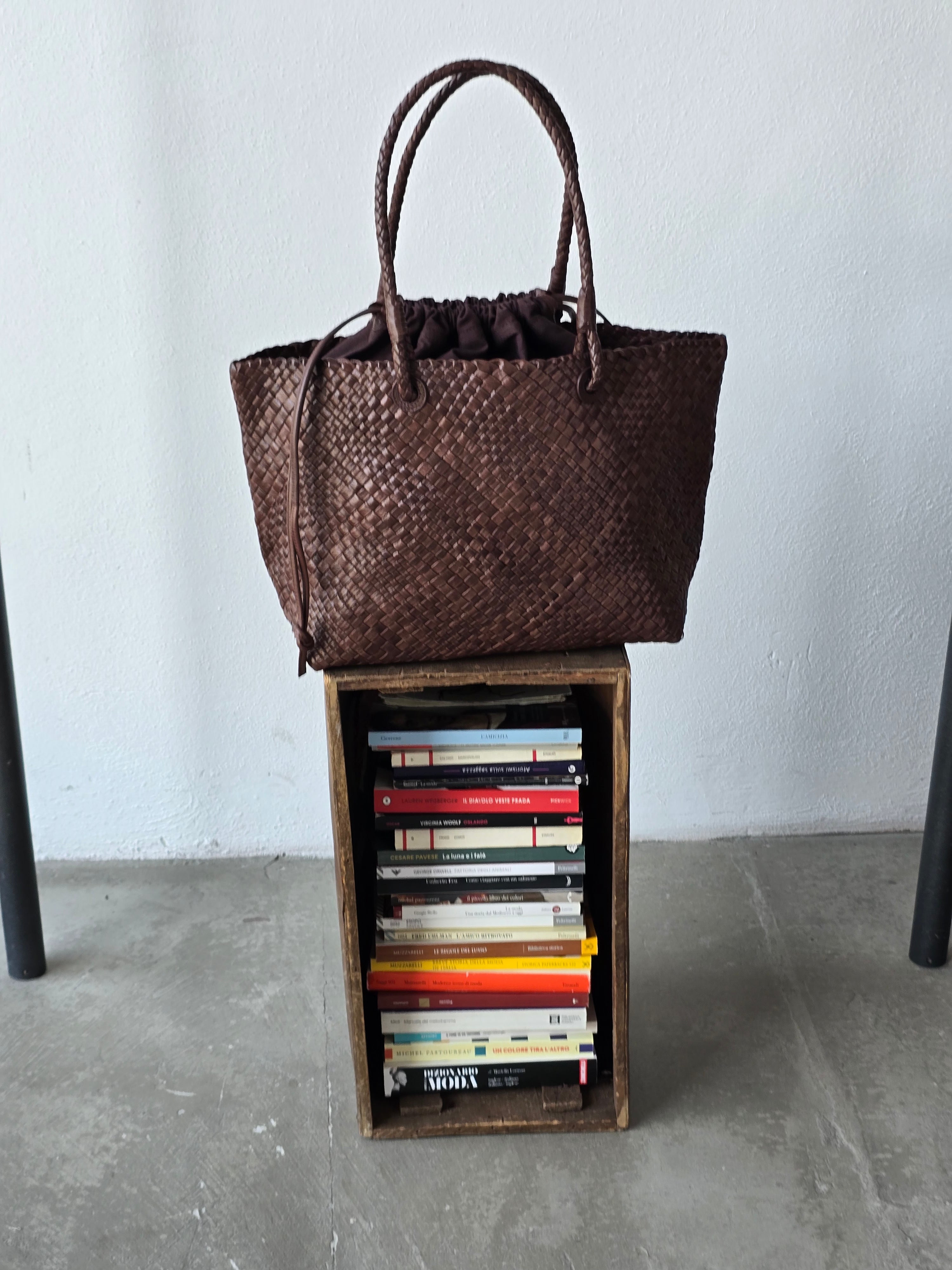 Ibeliv - Borsa in pelle "Bazika" choco
