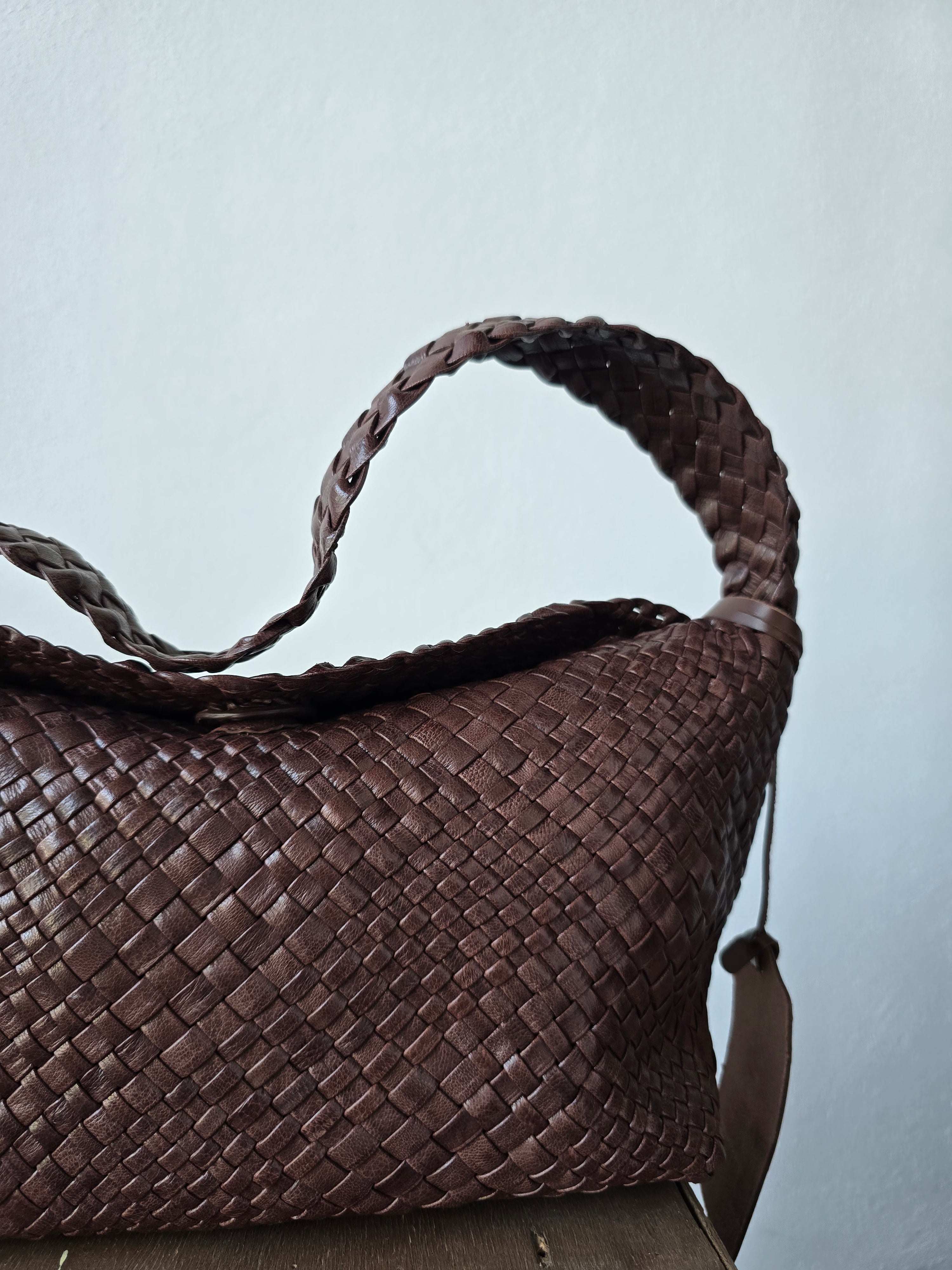 Ibeliv - Borsa in pelle "Aura" choco