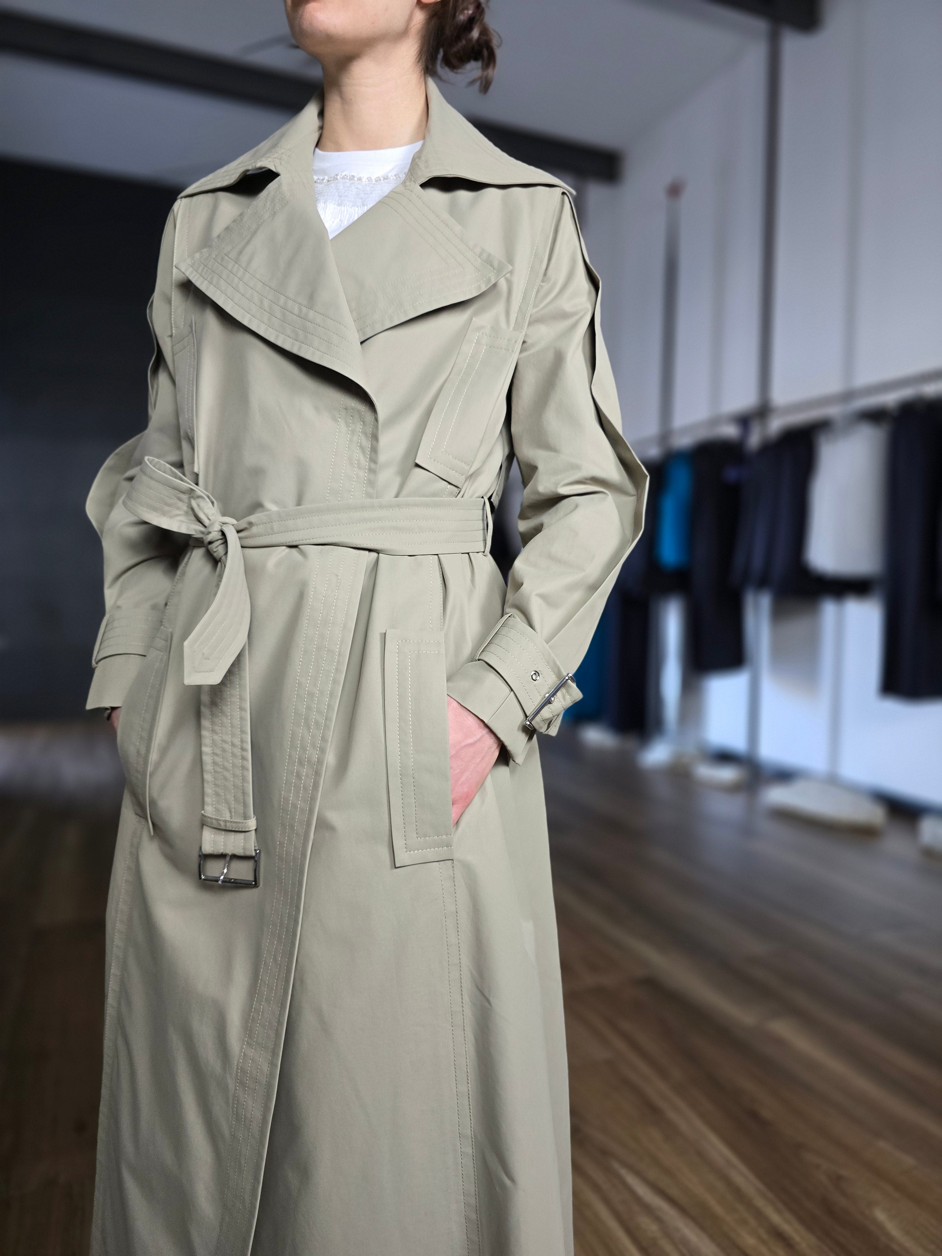 Alberta Ferretti - Trench in cotone tecnico