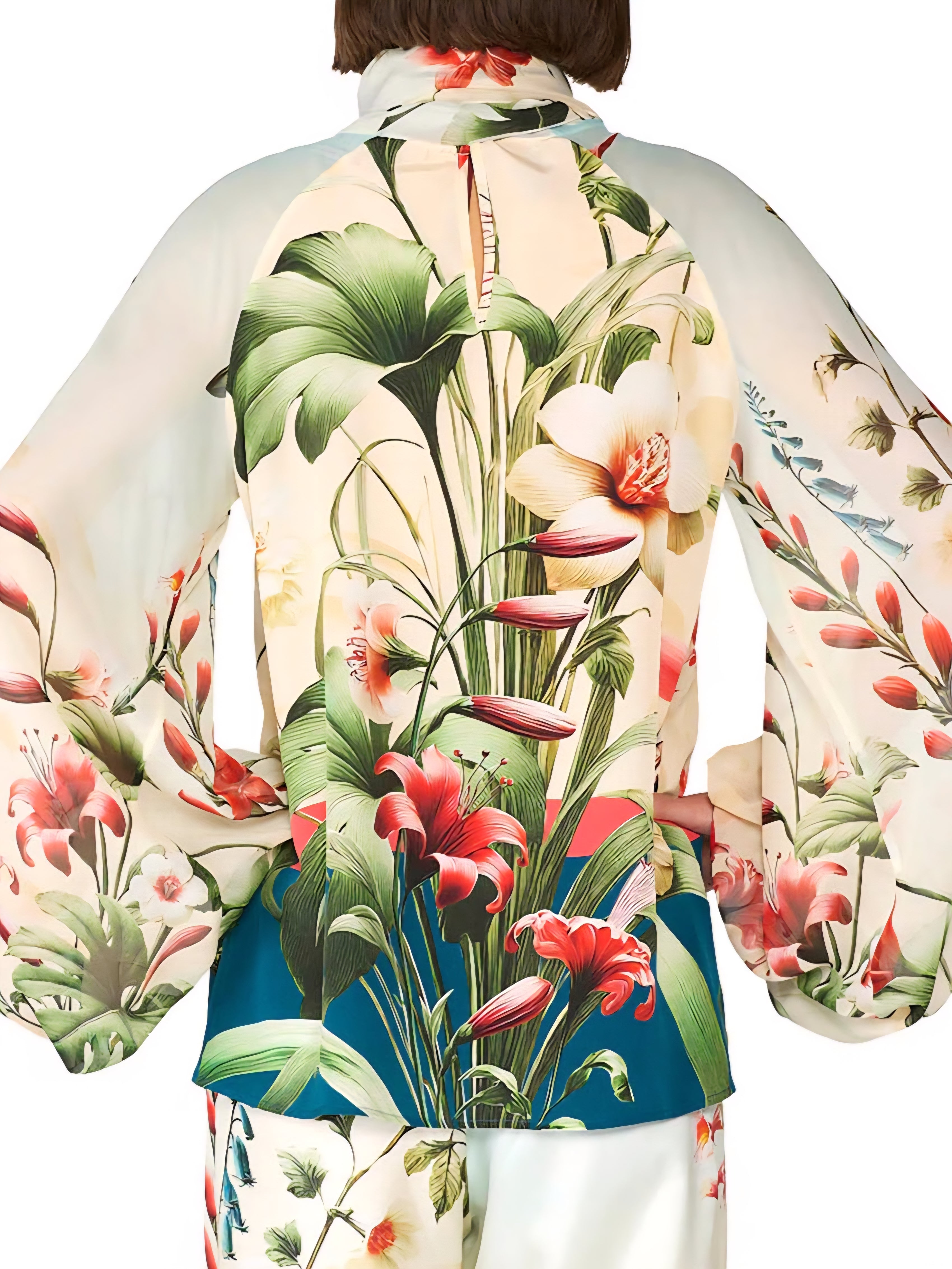 F.R.S. - Camicia crepe de chine wildeflowers