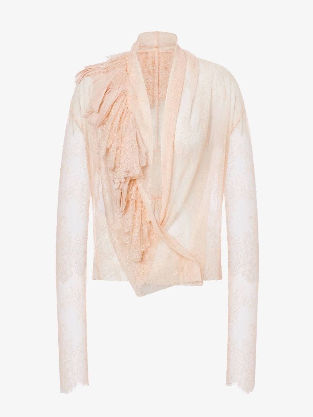 Alberta Ferretti - Camicia in pizzo, rosa