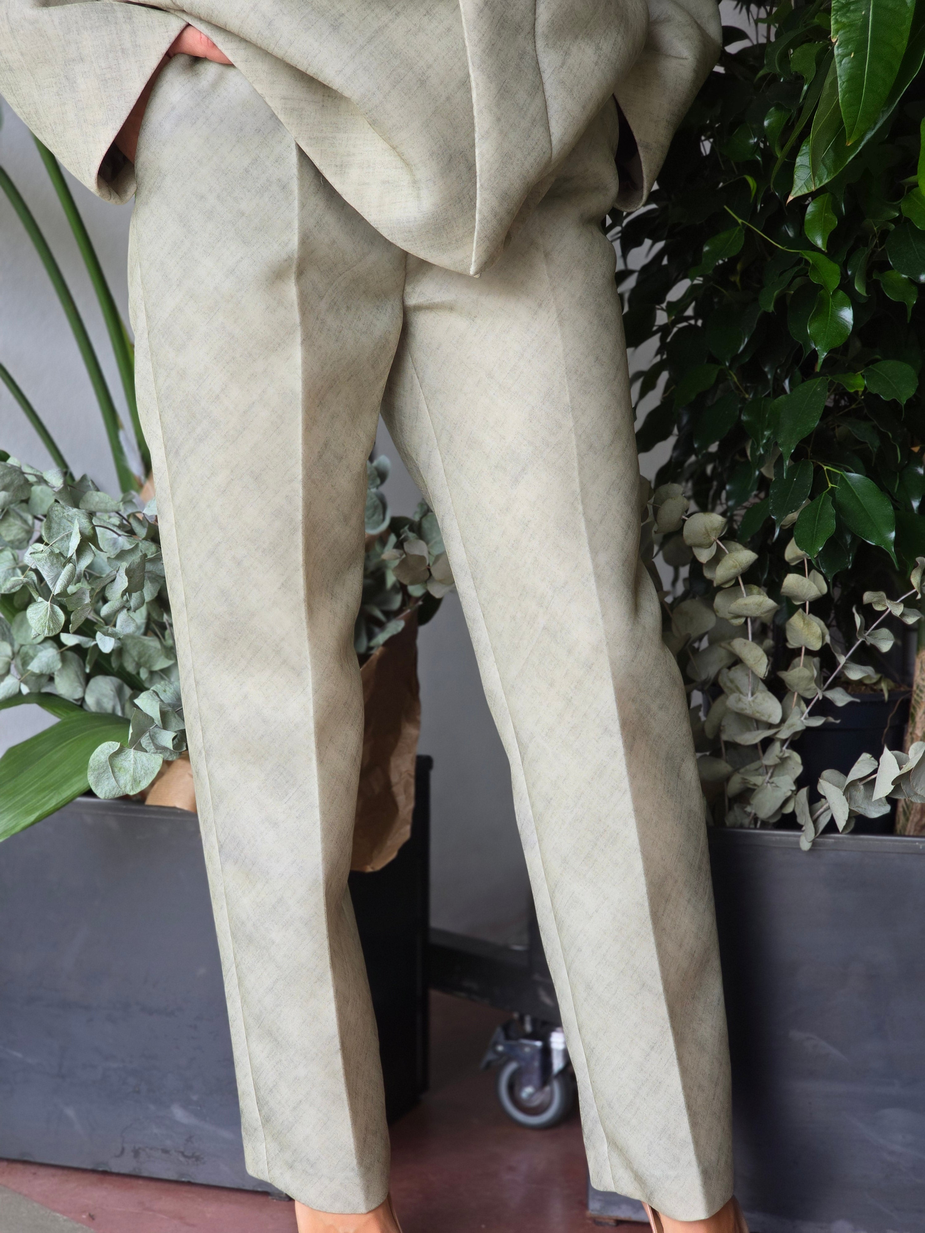 Philosophy di Lorenzo Serafini - Pantaloni scuba stampato beige