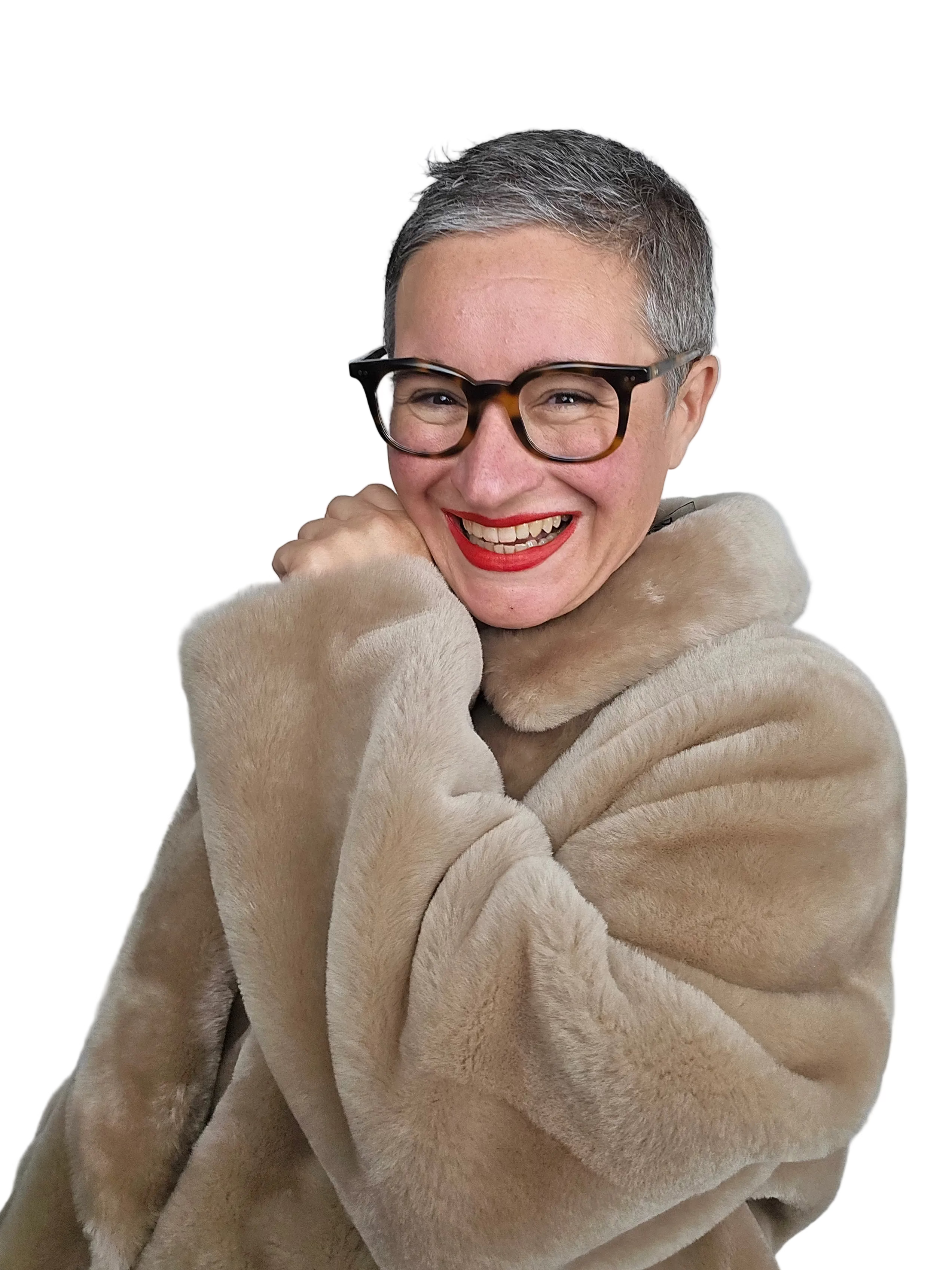 Blancha - Giacca merino nocciola