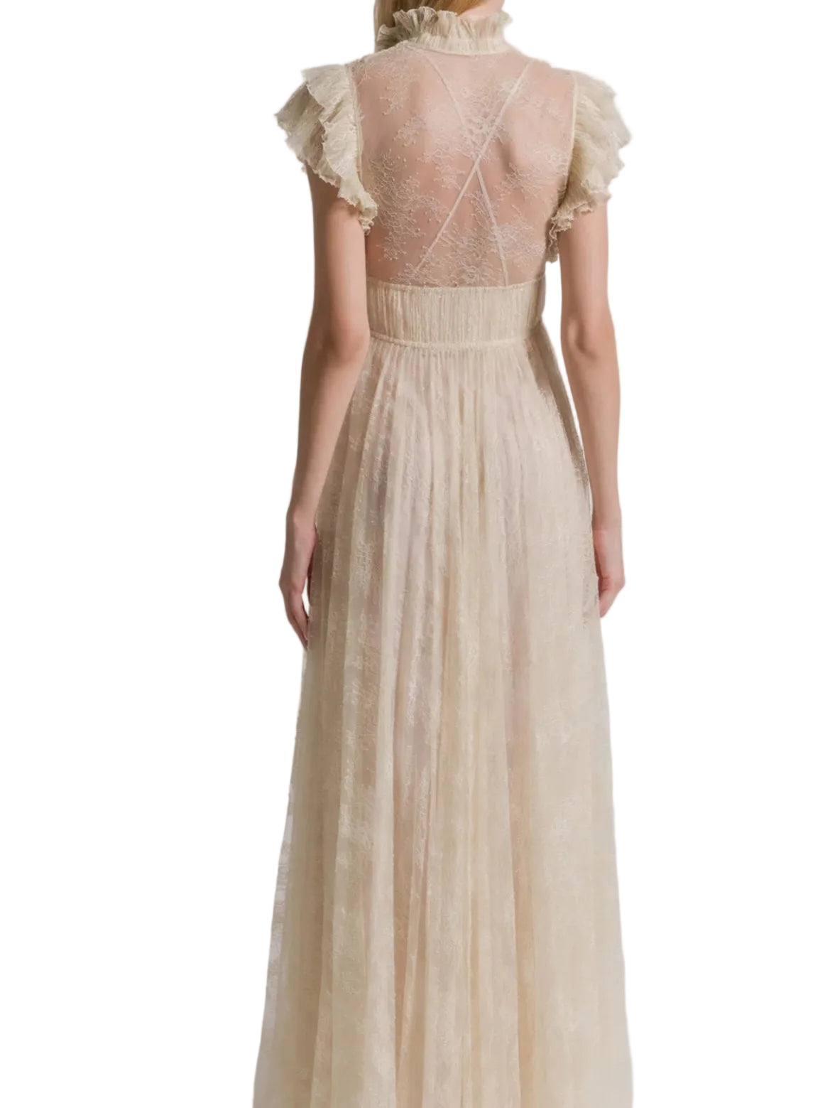 Alberta Ferretti - Abito pizzo avorio