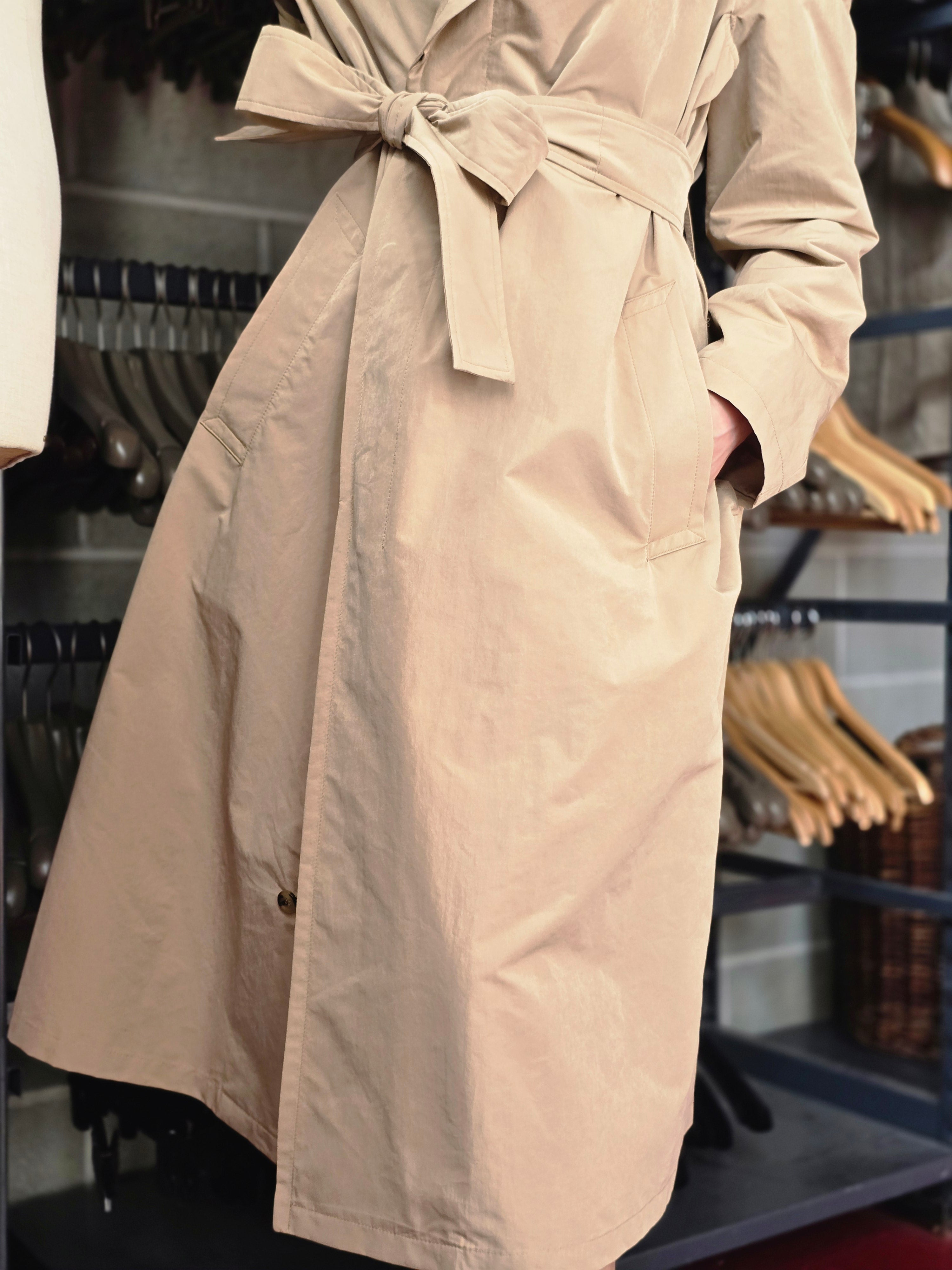 Philosophy di Lorenzo Serafini - Trench cotone tecnico beige