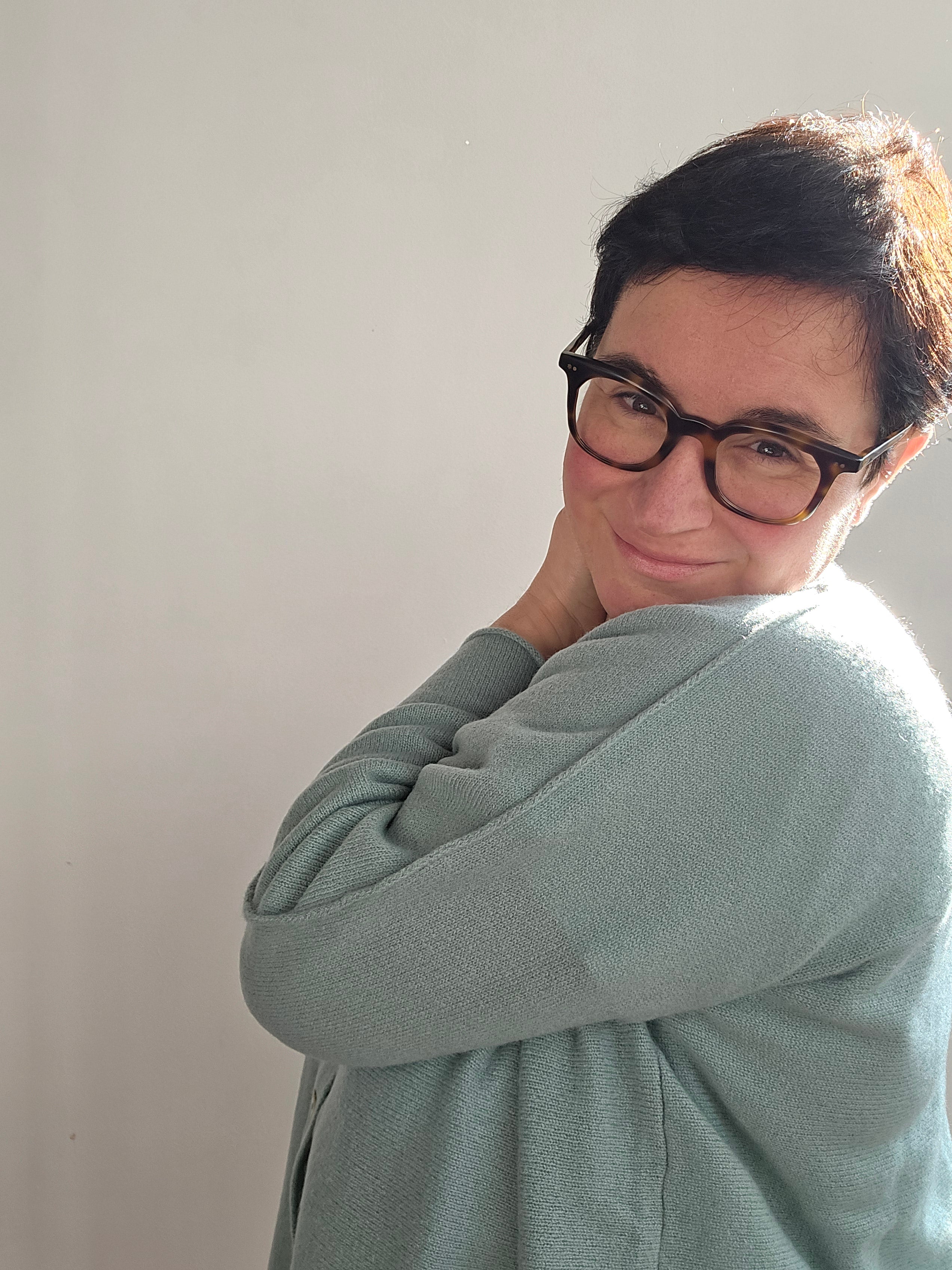 Be You - Cardigan " Benedicta" acqua marina