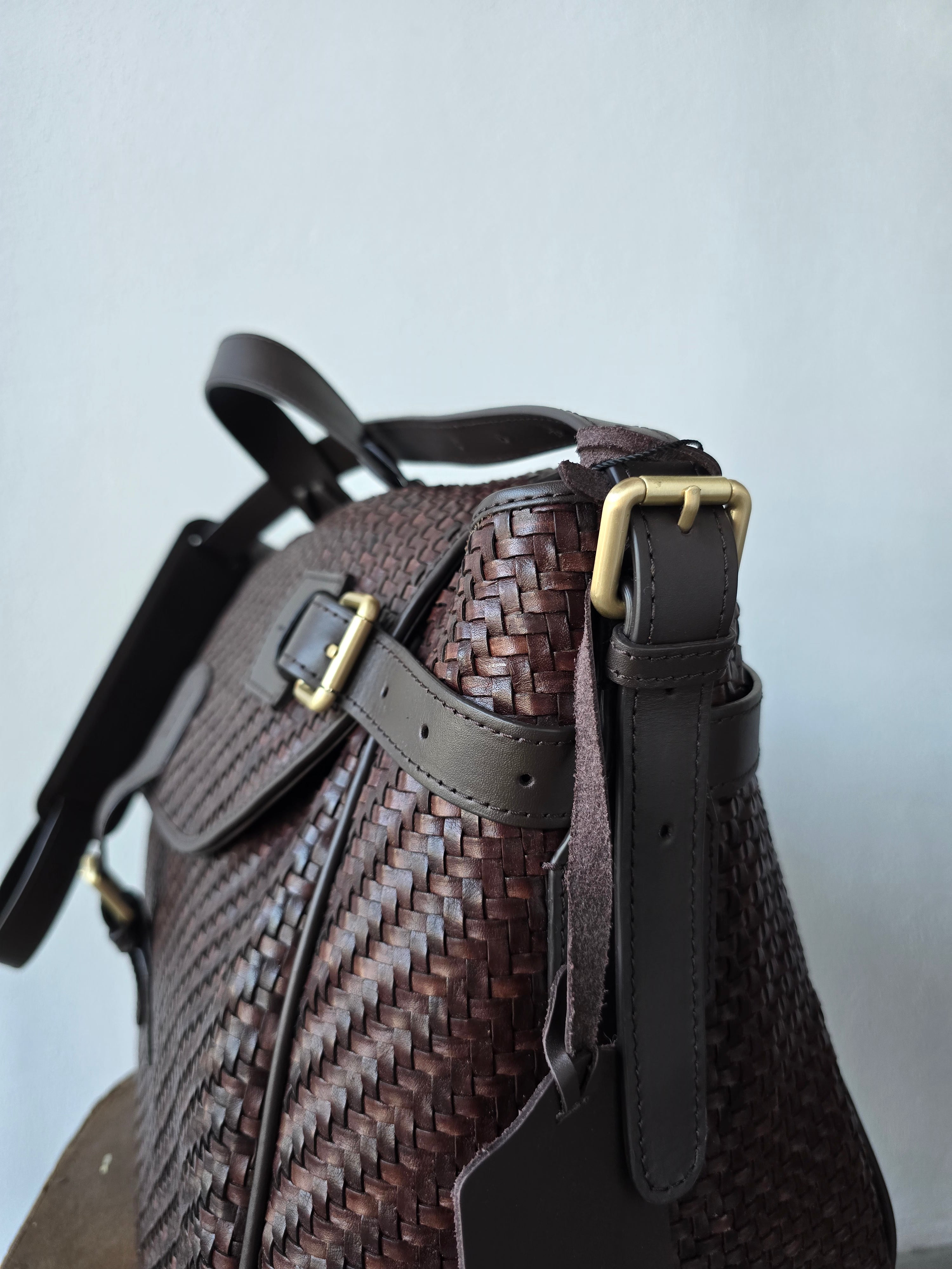 Ibeliv - Borsa in pelle "Alpha Medium" choco
