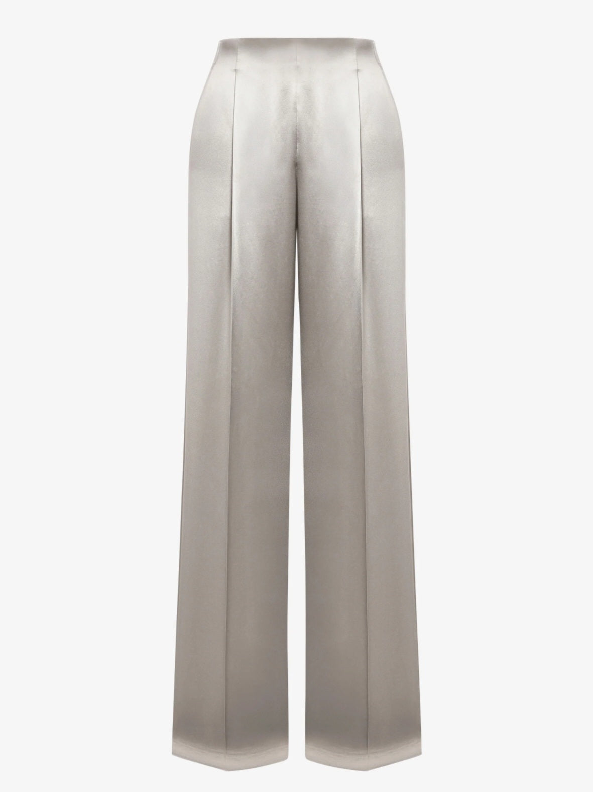 Alberta Ferretti - Pantalone in raso lucido, ghiaccio