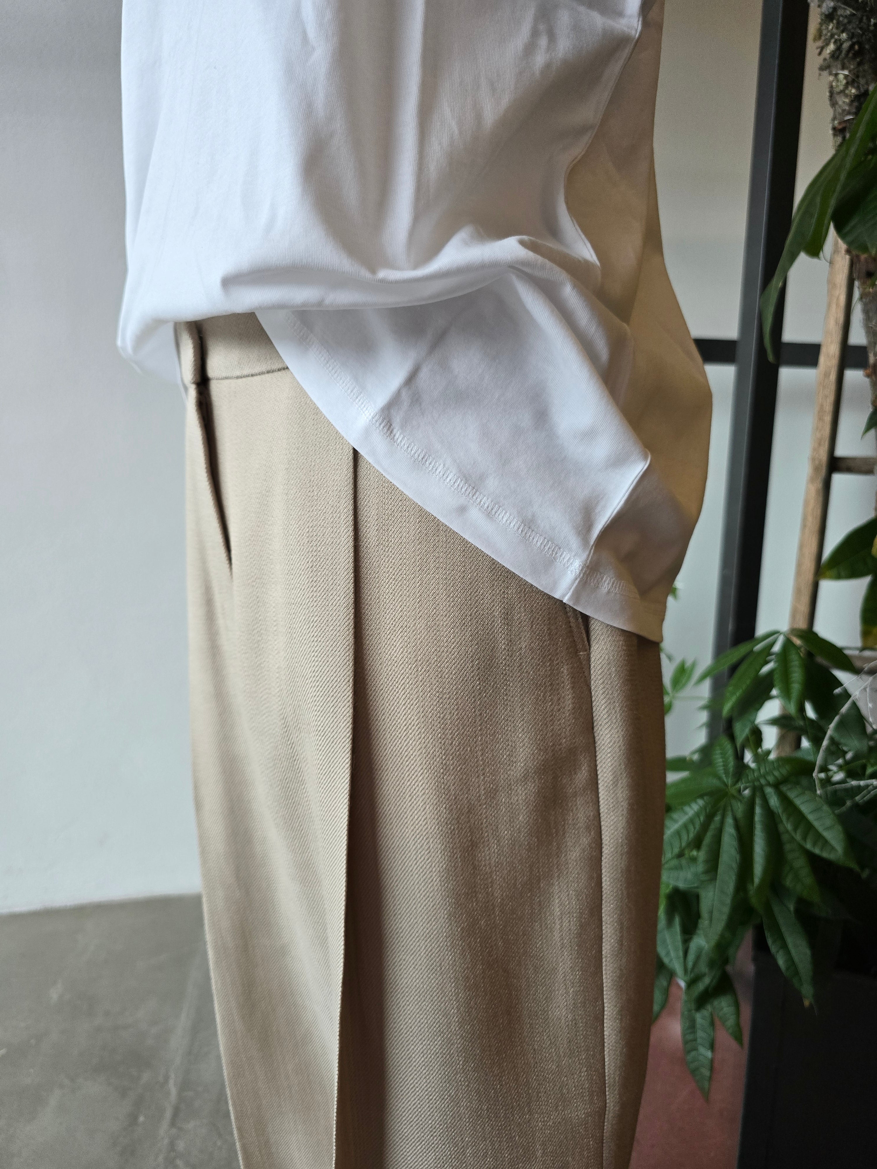 Herskind - Pantaloni wide leg, croissant