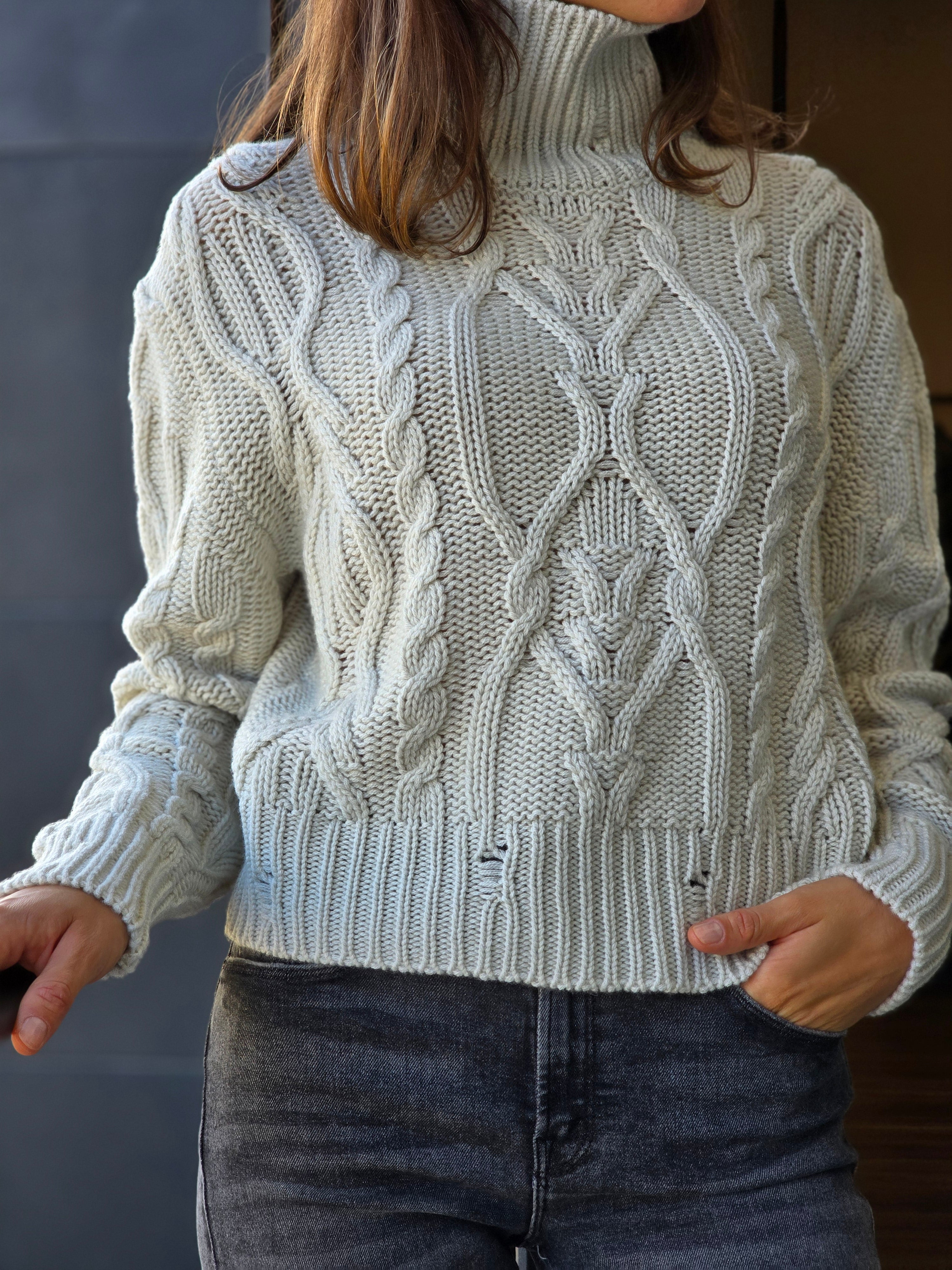 Canessa - Maglia cashmere latte "Interstellar Love"