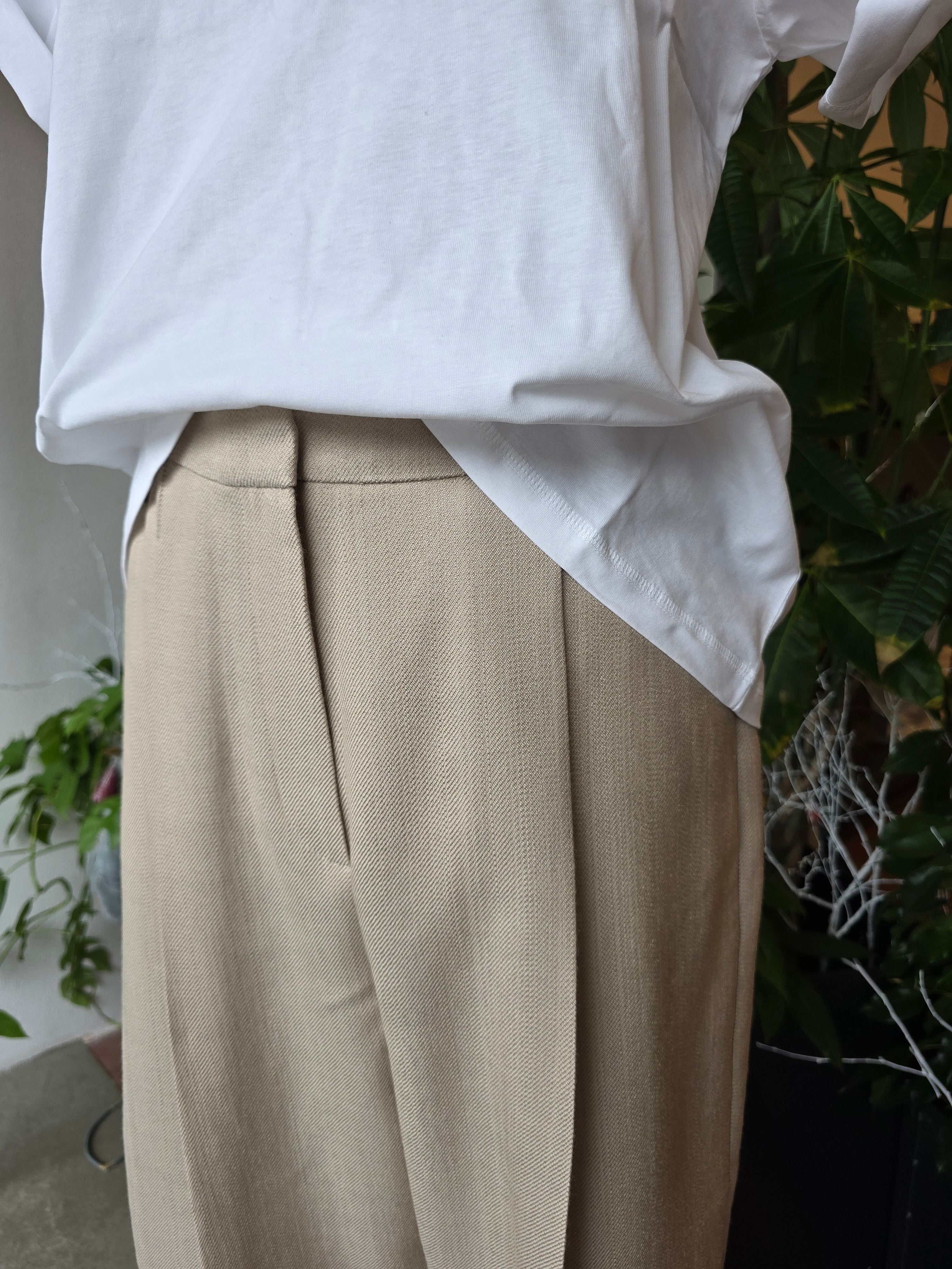 Herskind - Pantaloni wide leg, croissant