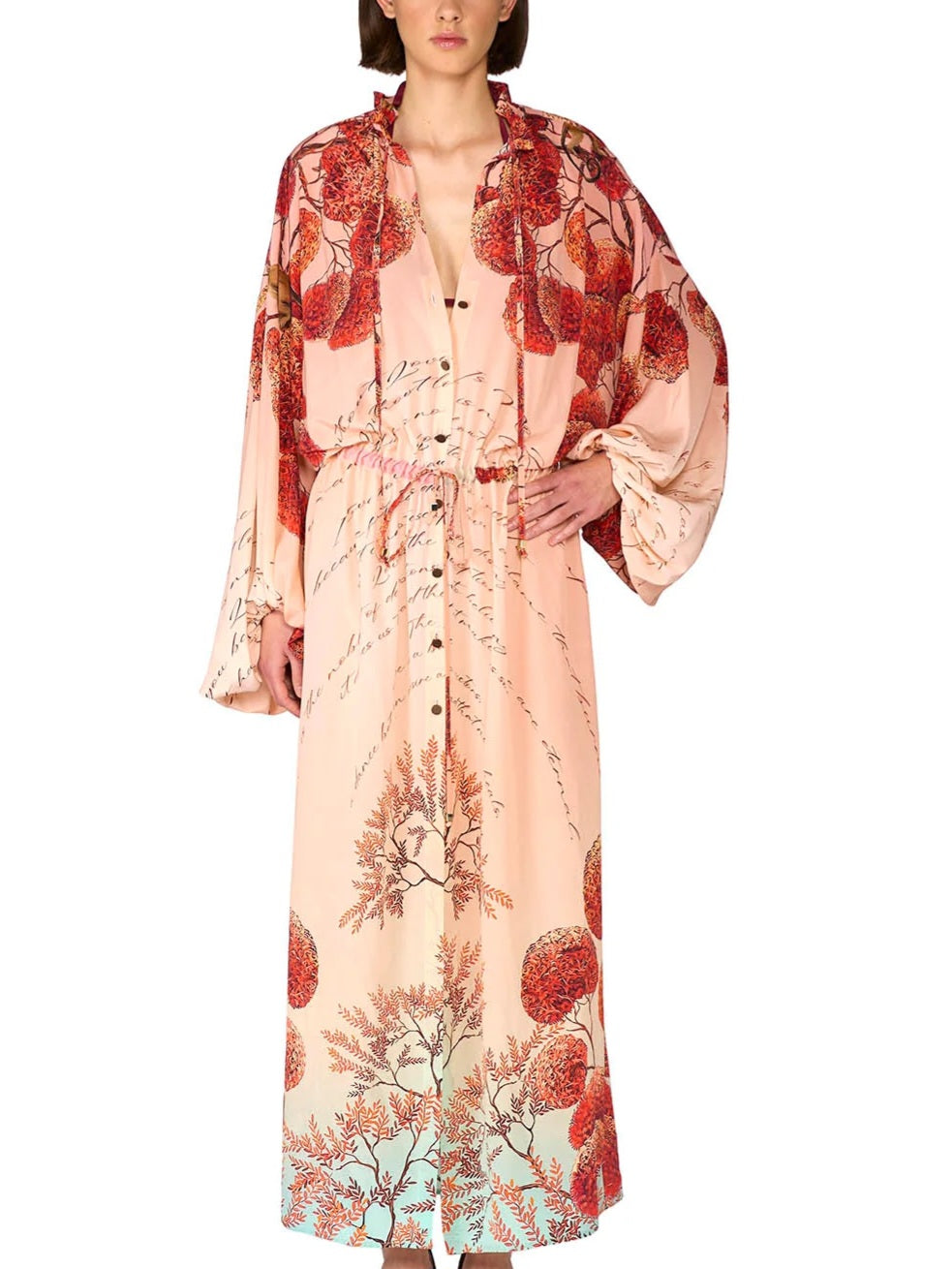 F.R.S. - Chemisier fondo rosa