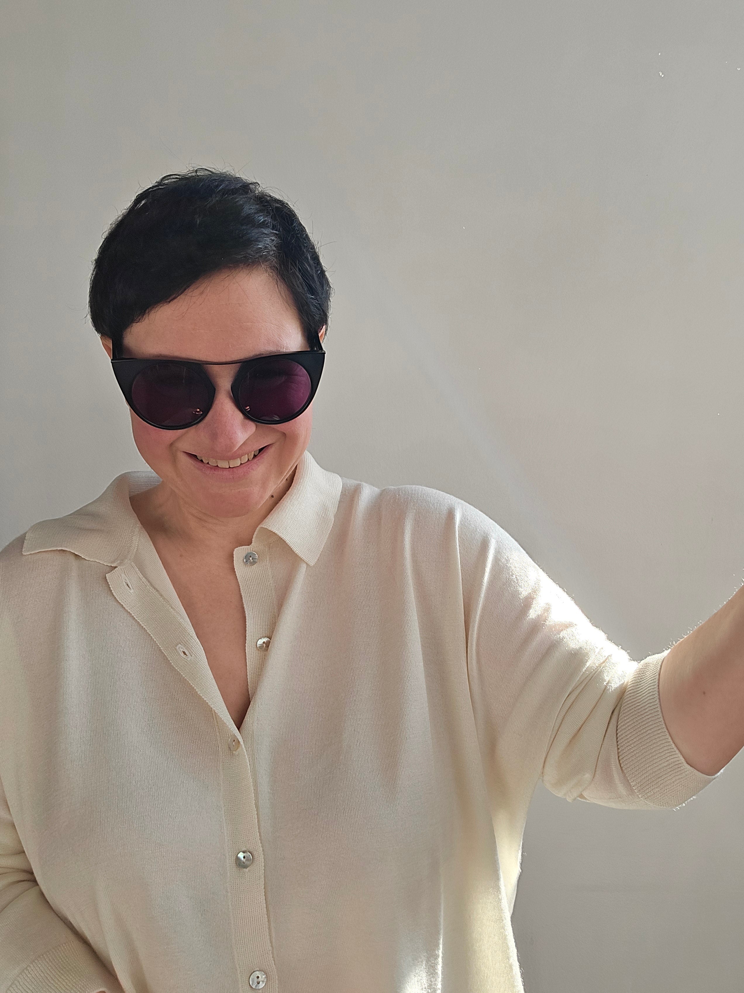 Be You - Cardigan polo  avorio